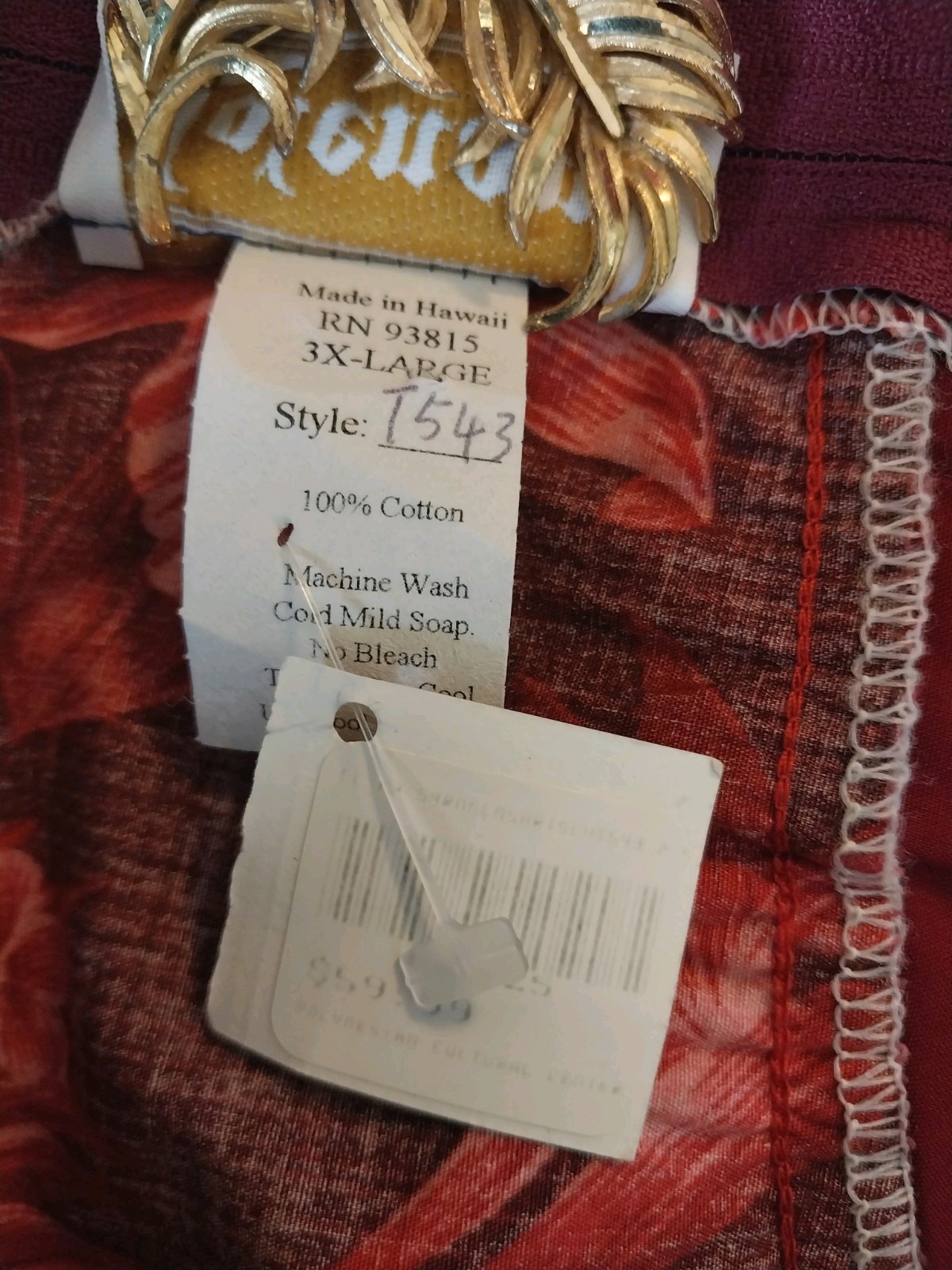 VINTAGE 1980’s Lolenani Mumu From Polynesian Cultural Center Hawaii Maxi Tiered