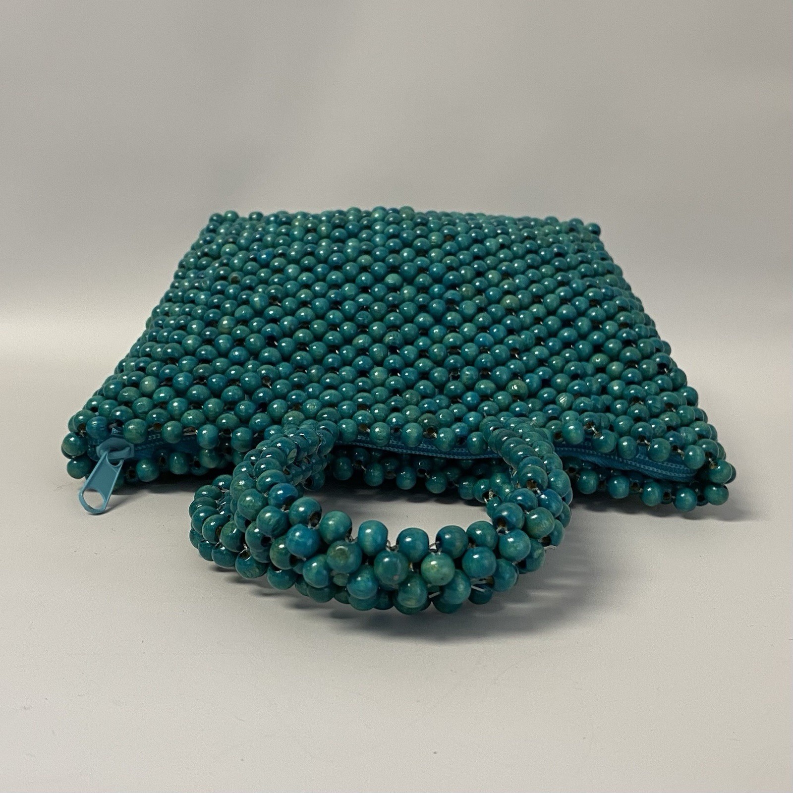 Wooden Bead Vintage Purse