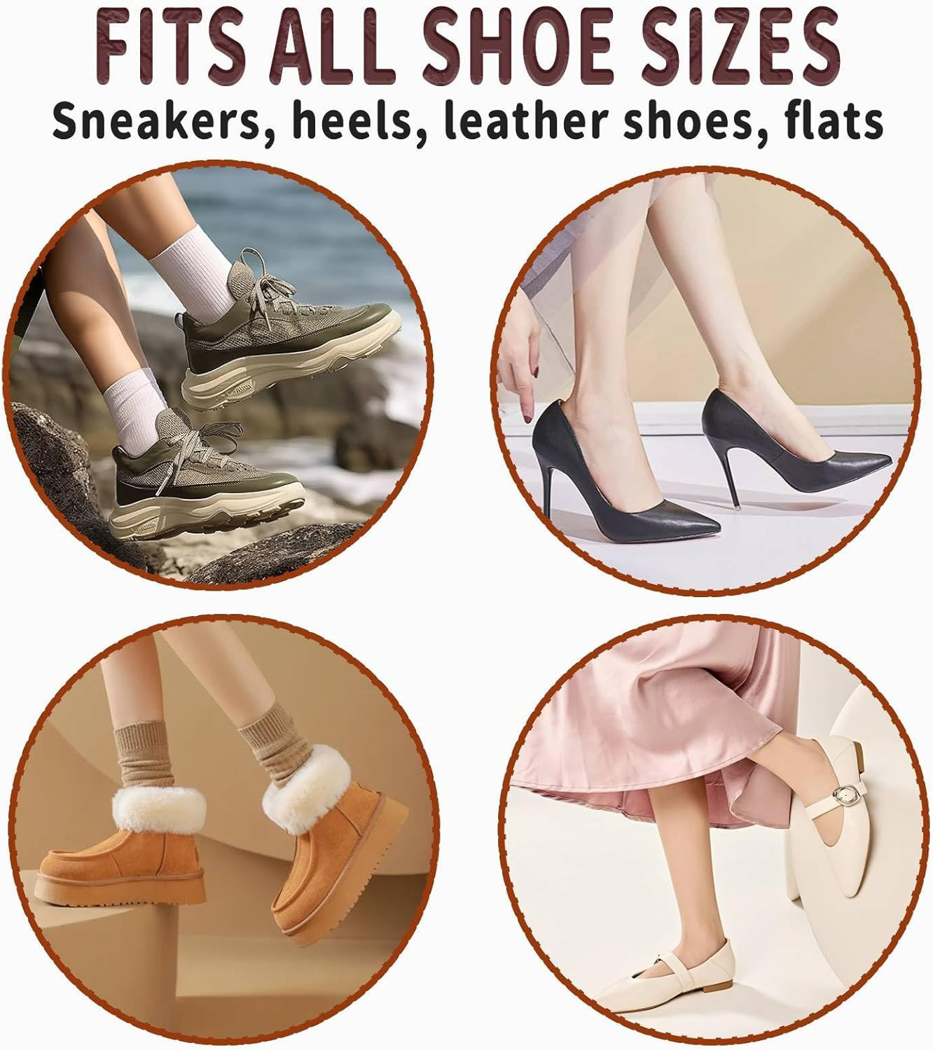 Long Handle Shoe Horn 12.5 Wooden Shoe Helper for Seniors Men Women