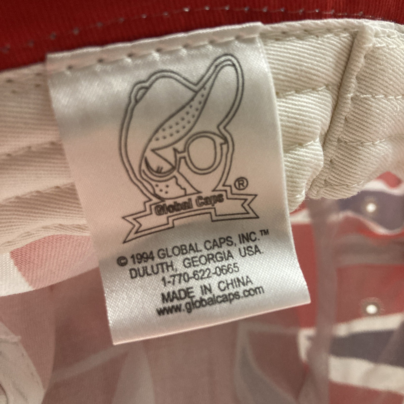 VTG 1994 NWT London UK Union Jack United Kingdom Flag Bucket Hat Global Caps