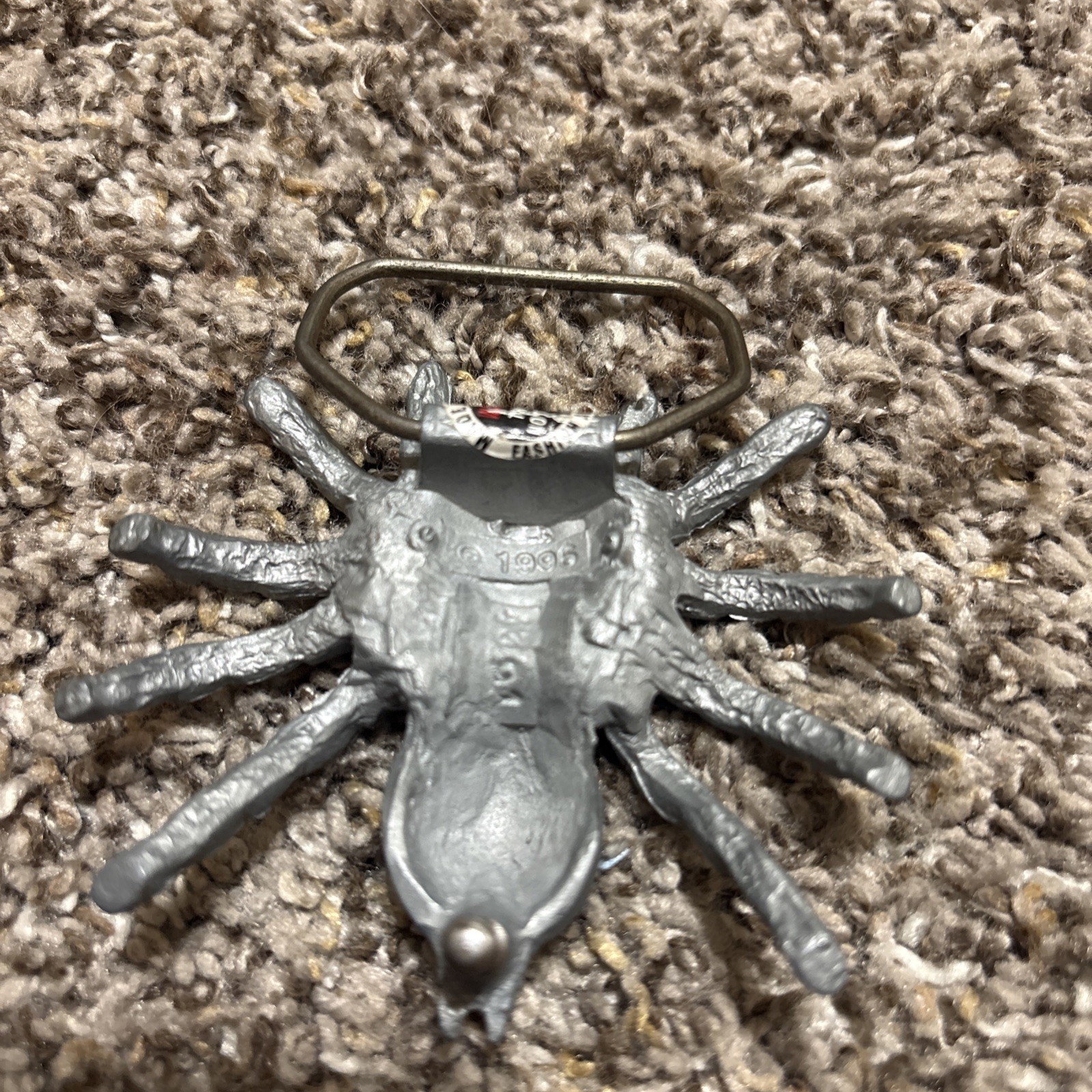 Vintage 1996 GAP Tarantula Spider Belt Buckle Pewter Metal Novelty Goth Biker