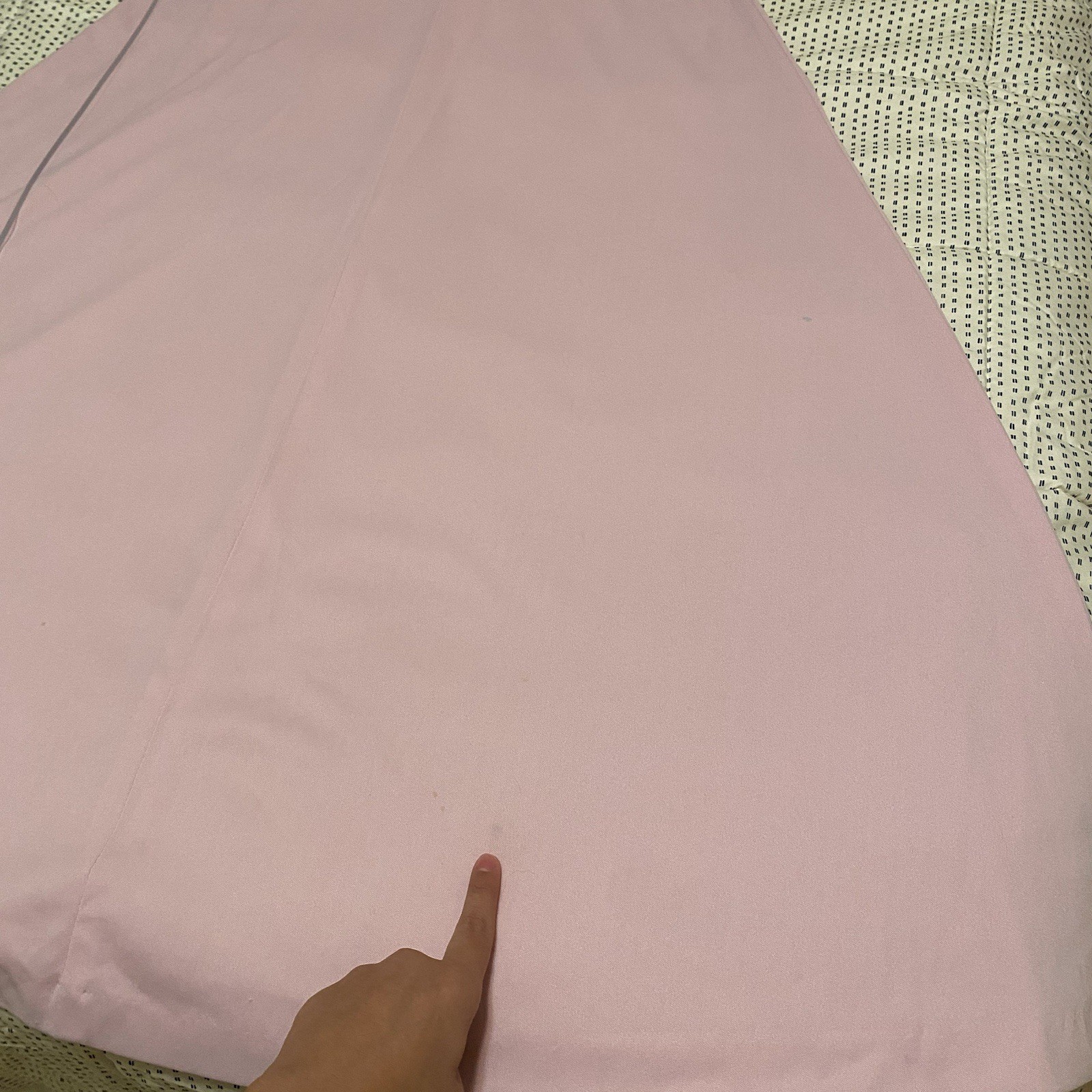 Rare Vintage 70s Pink Maxi Dress With Beaded Details