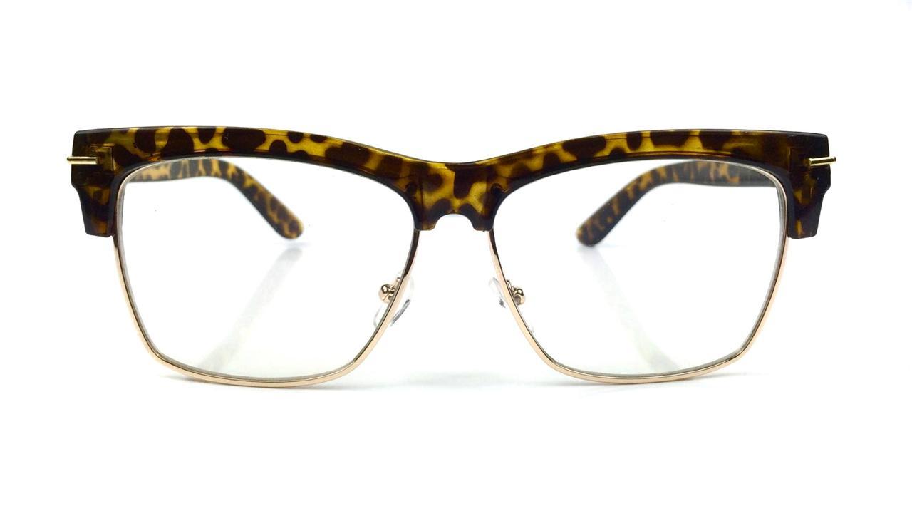 Designer Ford Style Clear Lenses Club master Half Frame Women Men Eyeglasses