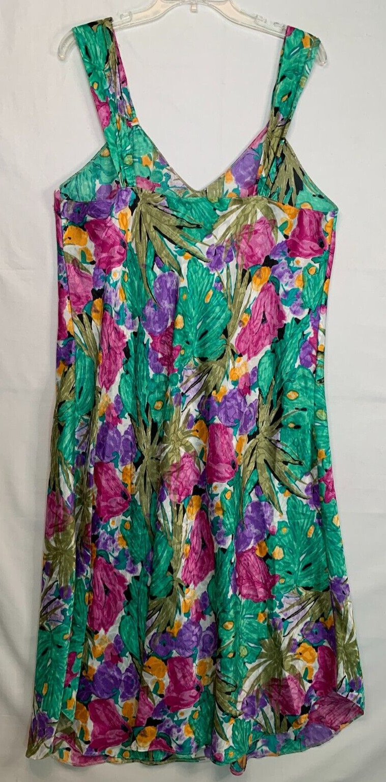 Lucie Ann II Floral Peignoir Robe & Gown Lingerie Set Sz L Satin Luxury Glam