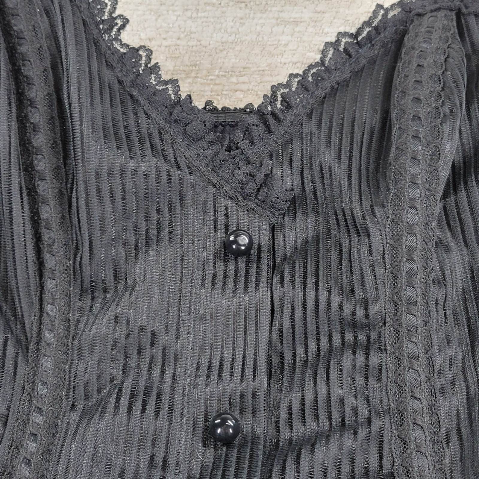 VTG Emil Bole Gothic Corset Lingerie Dress Sz S Black Sheer Mesh Maxi Grunge NEW
