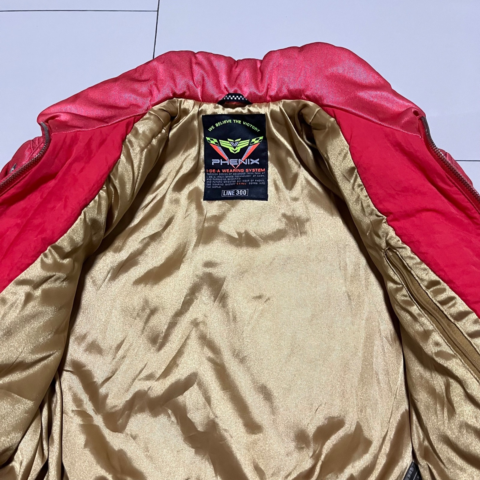 Vintage 1990s Phenix Alain Prost Ski Perfecto Formula 1 Japan size M