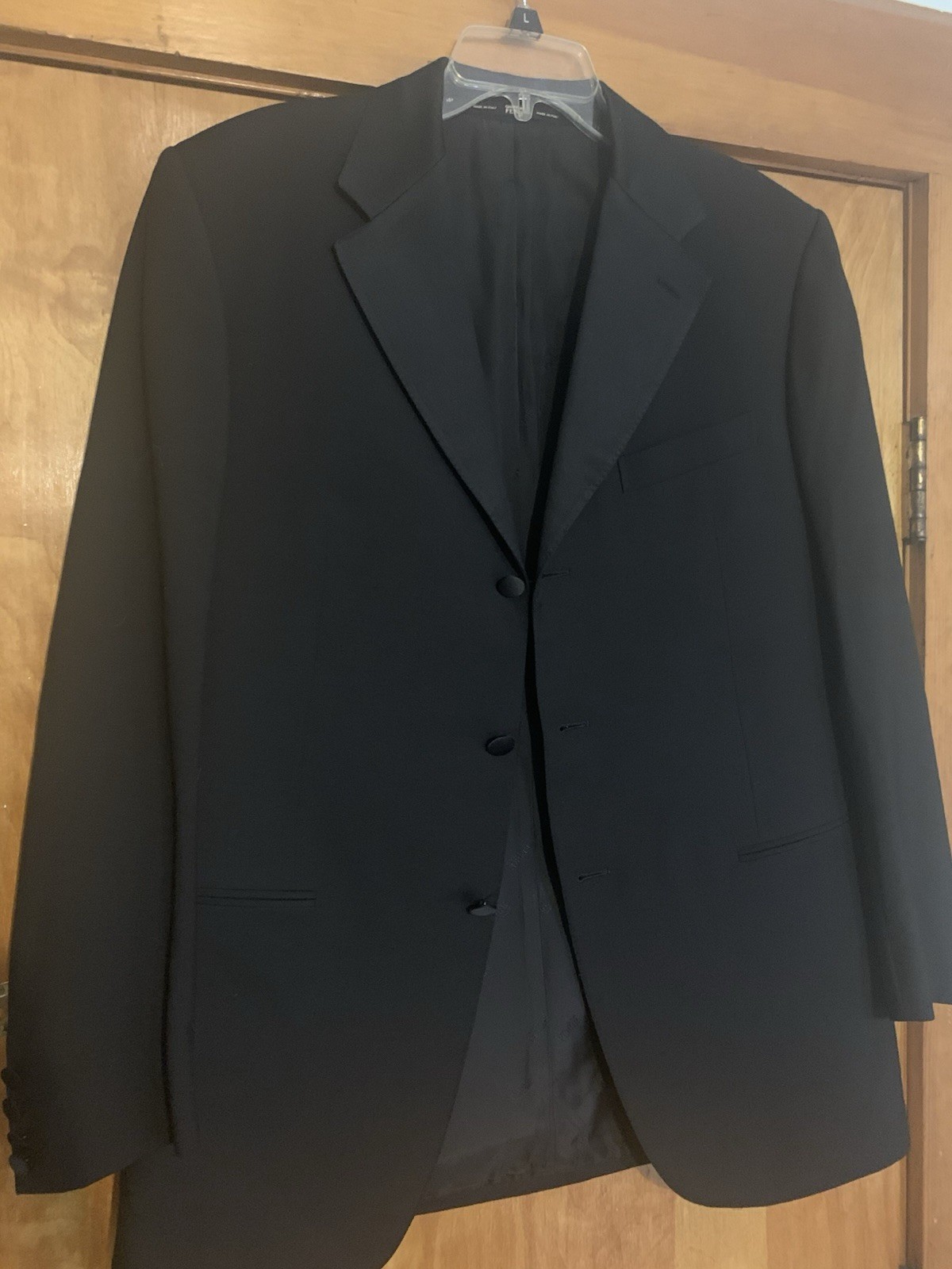 Vintage 90s Gianfranco Ferre Tuxedo Jacket Satin Lapel 42R W34 L33 Italy