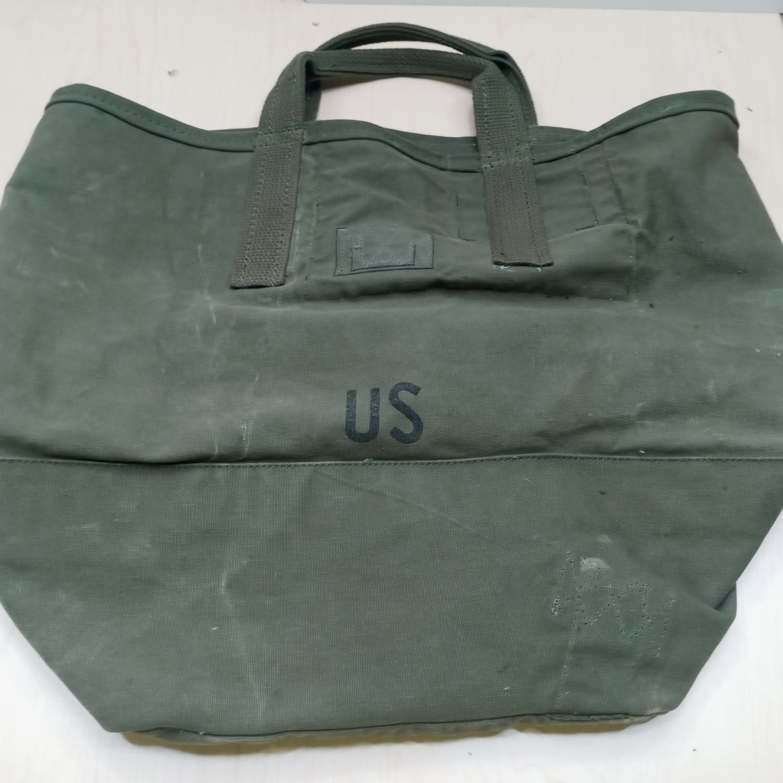 Vintage US Upcyled Duffle Bag Tote Coal Bag made with Retired US Military Duffle