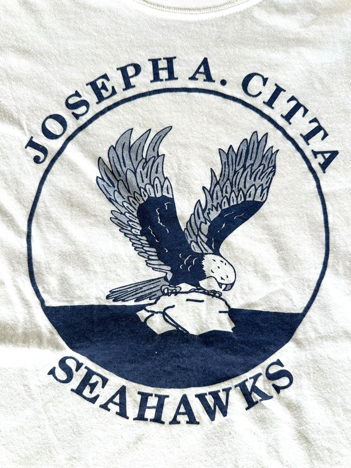 vintage SEAHAWKS elementary school MASCOT toms river NJ punk indie