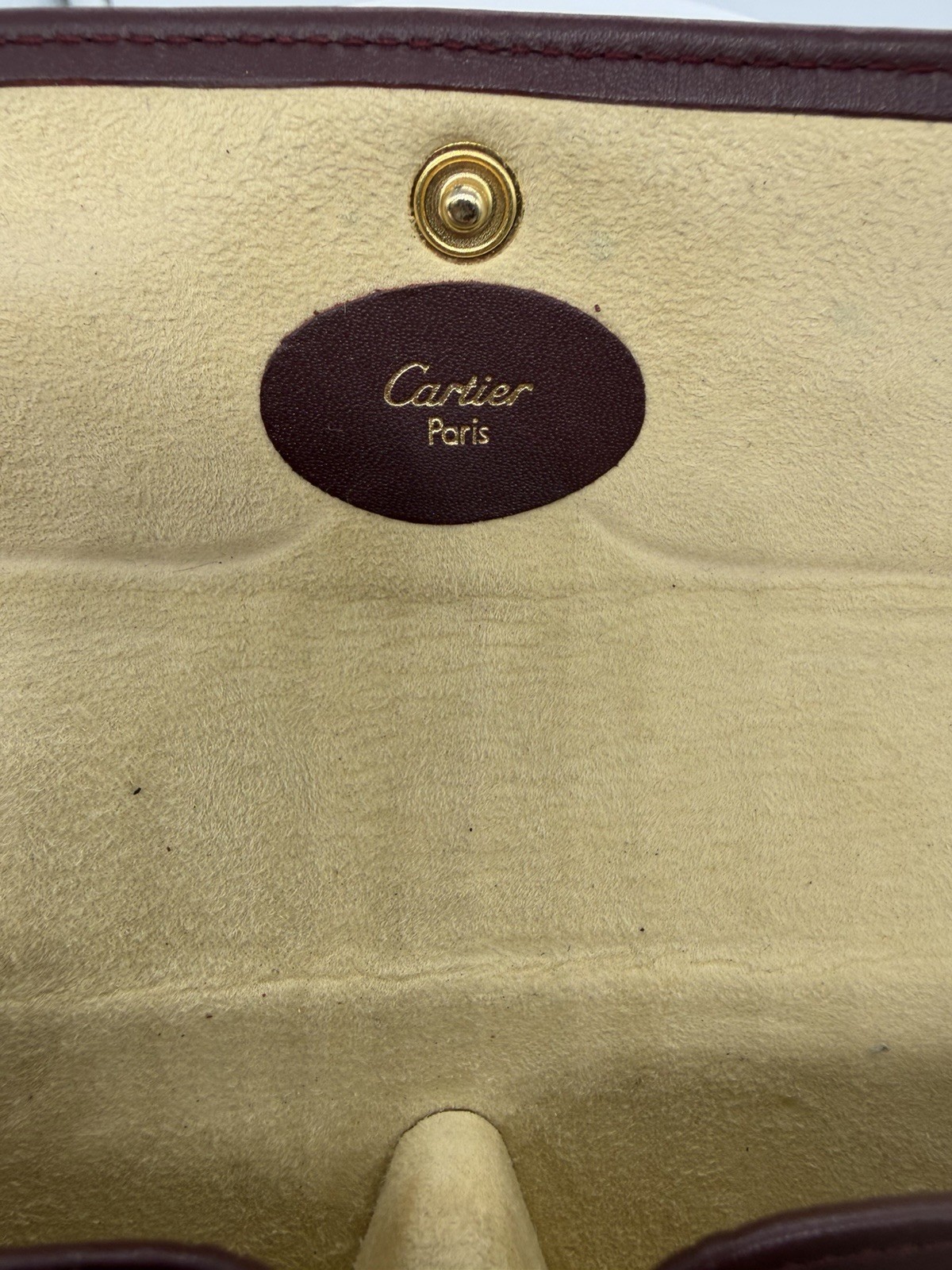 NOS Vintage Cartier Deimos TB100588 Gold Brown Lens Orange 90s 135 52 21 France