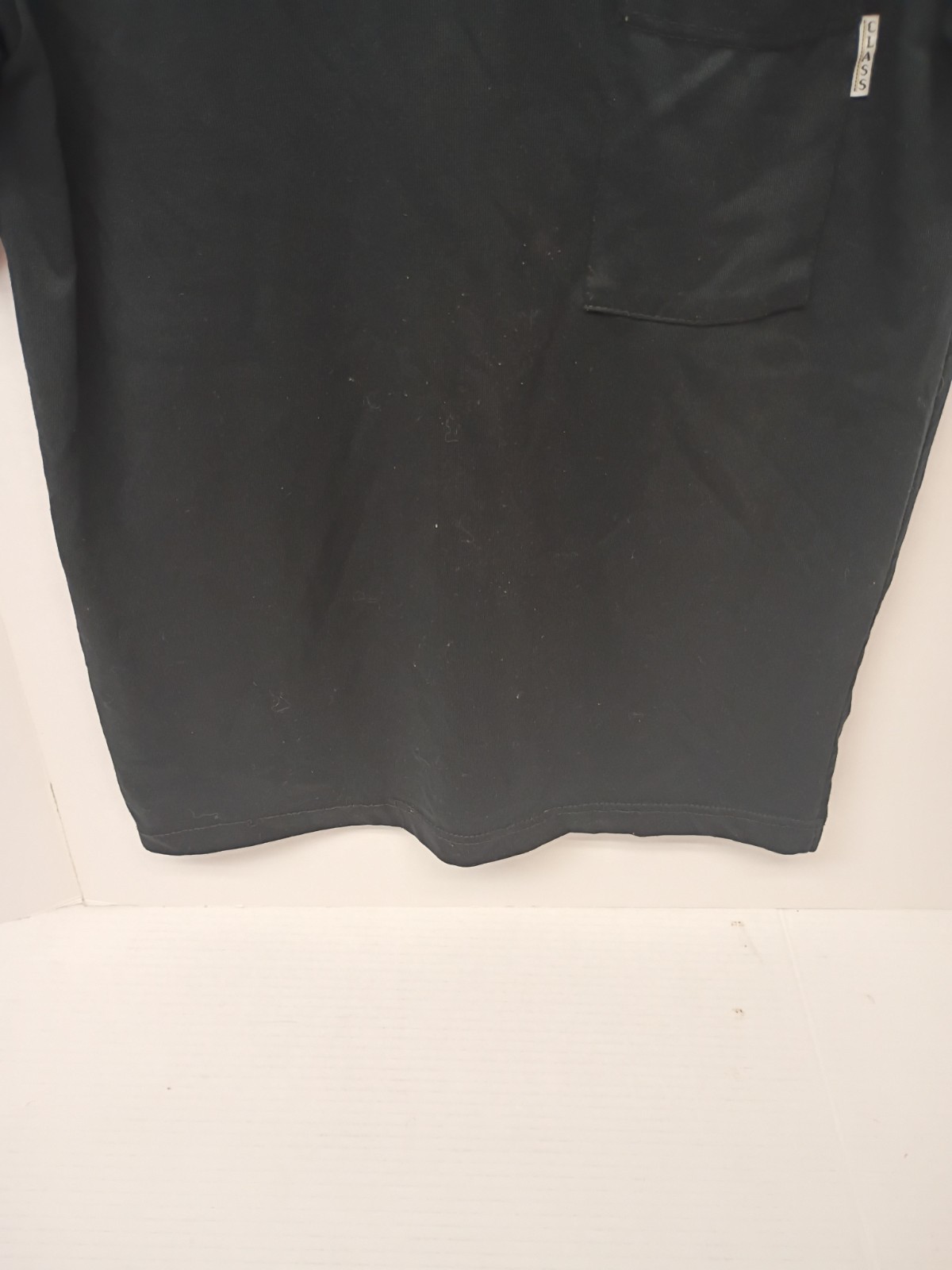 Classic II Men’s Black Crew Neck Pocket T-Shirt Short Sleeve Single Stitch SZ S