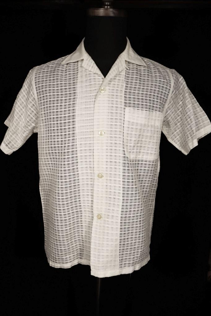 Vintage 1940’s Bond White Nylon Shirt Size Small Excellent Condition