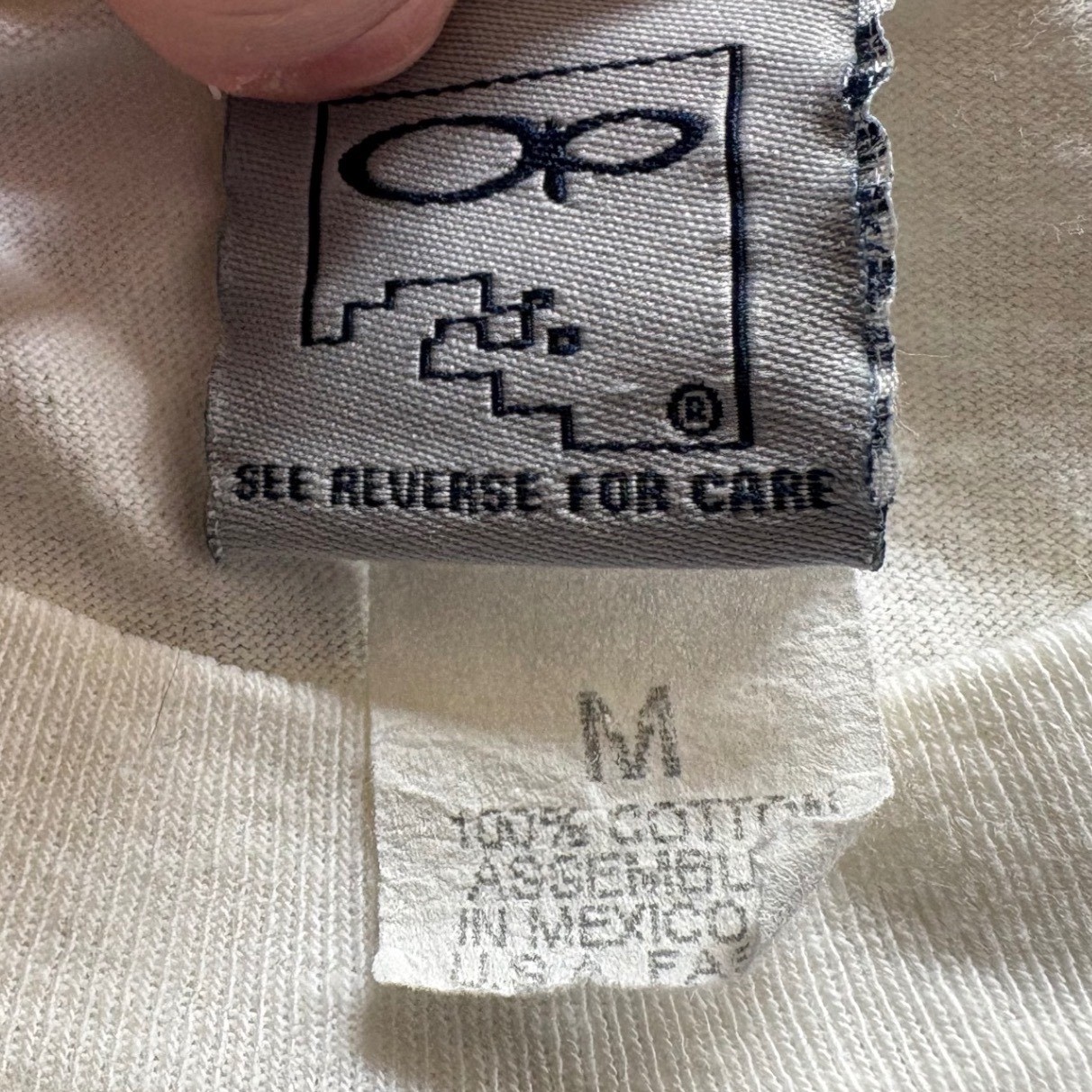 Vintage OP Ocean Pacific Original Rhythm White Surfer T-Shirt Kids Medium 90s