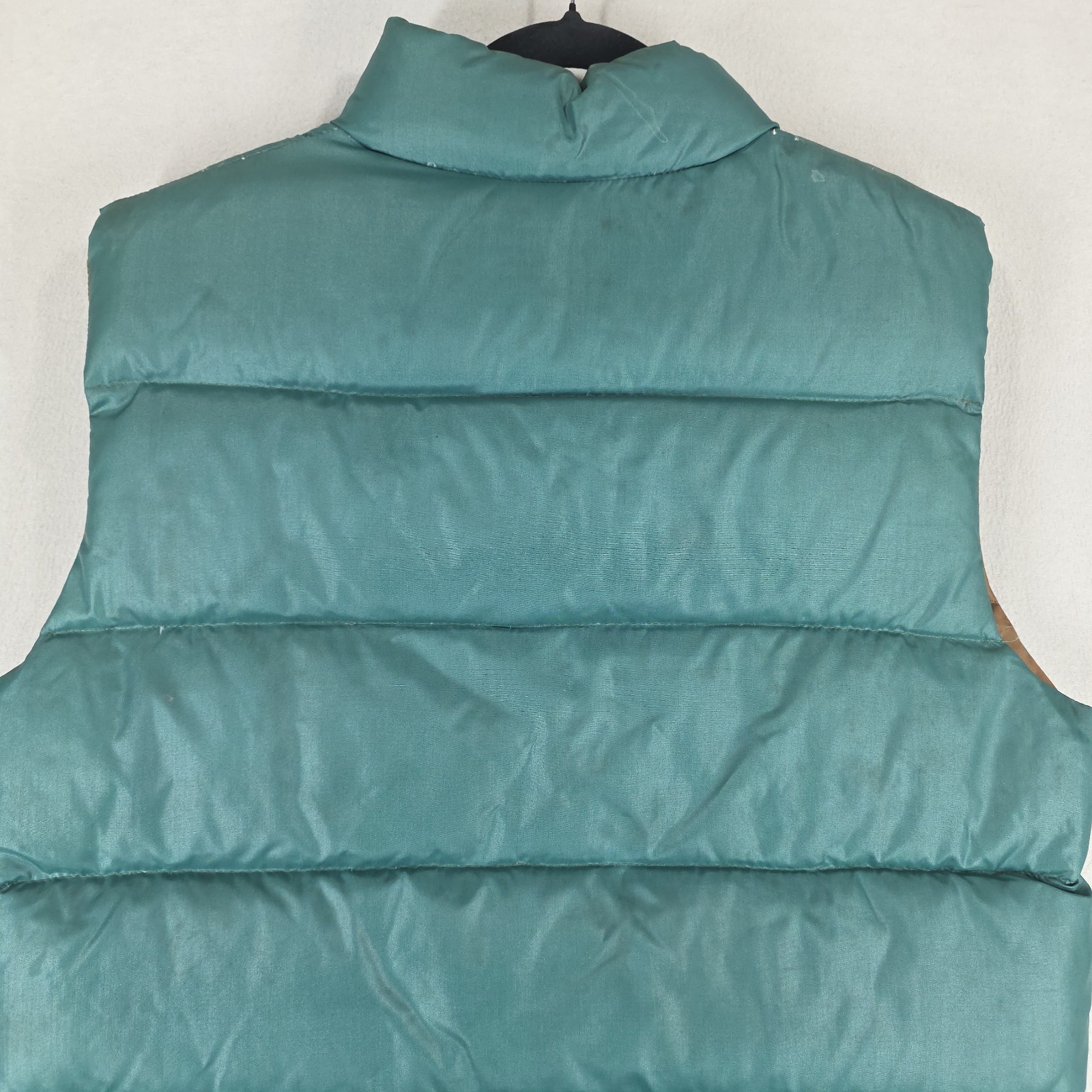 Deluxe Downwear The Viking Vest Mens Large Green Down Full Zip Snap Front Read