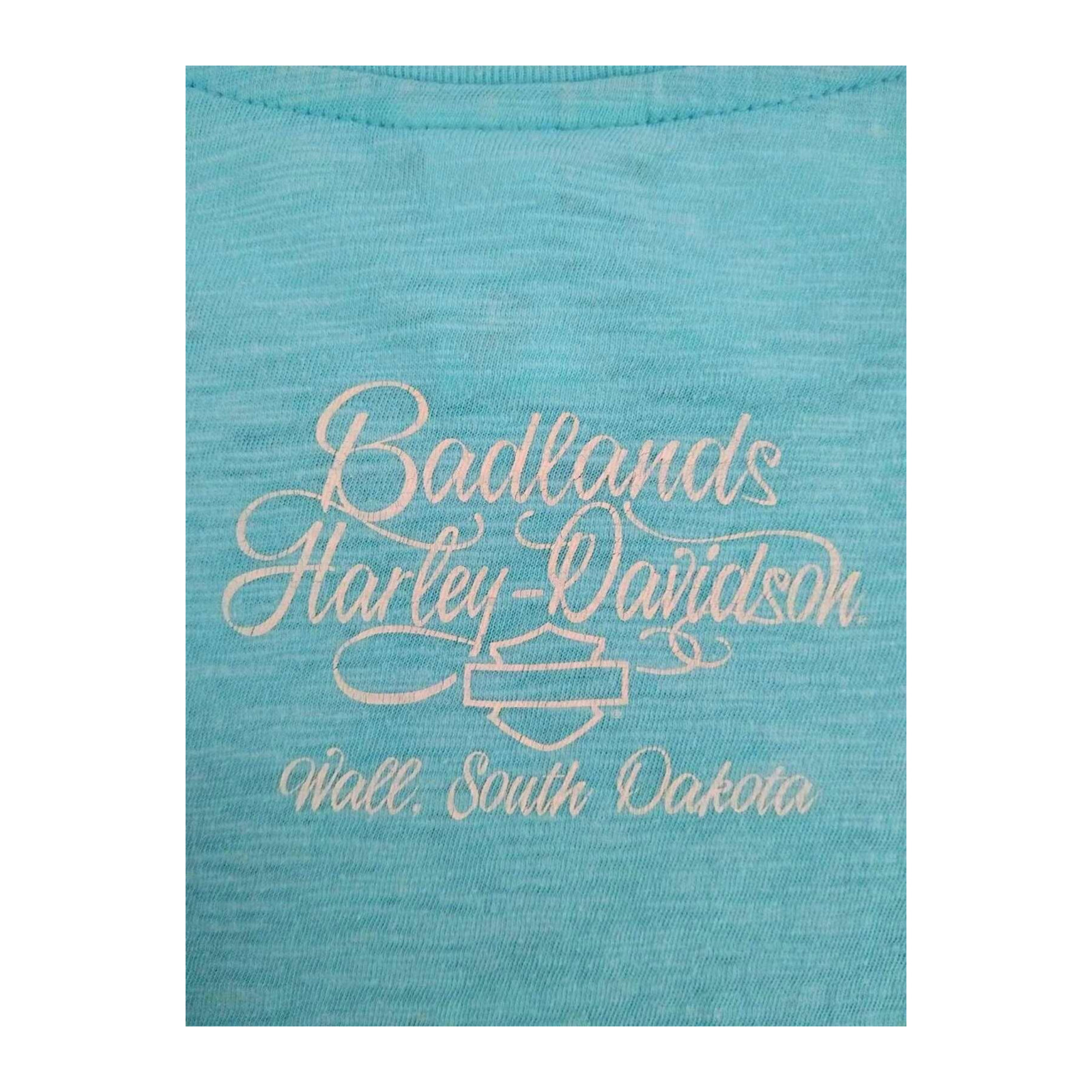 Harley Davidson Women’s Short Sleeve T Shirt Turquoise 2XL
