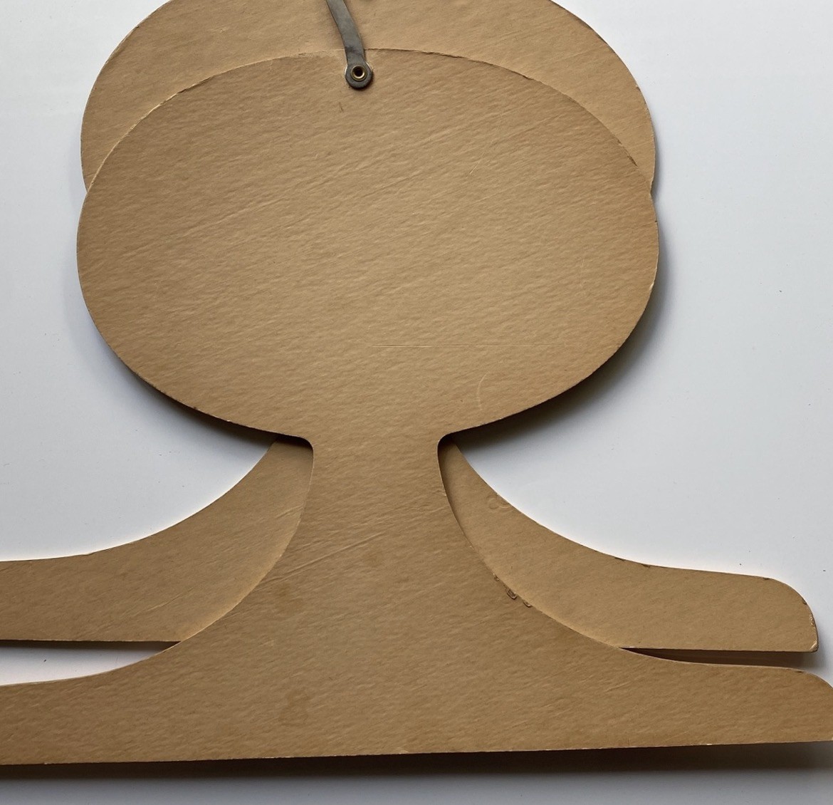 RARE SET OF TWO VINTAGE 1964 WIPPETTE CLOTHES & DRESS HANGERS WOMAN’S FACE