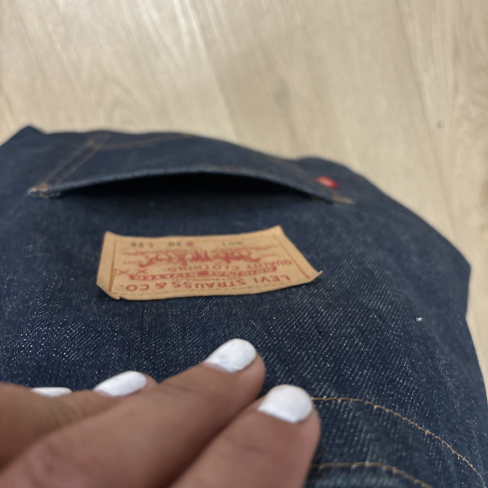 Vintage Levi’s 501 Big E Denim Tote Bag Backpack