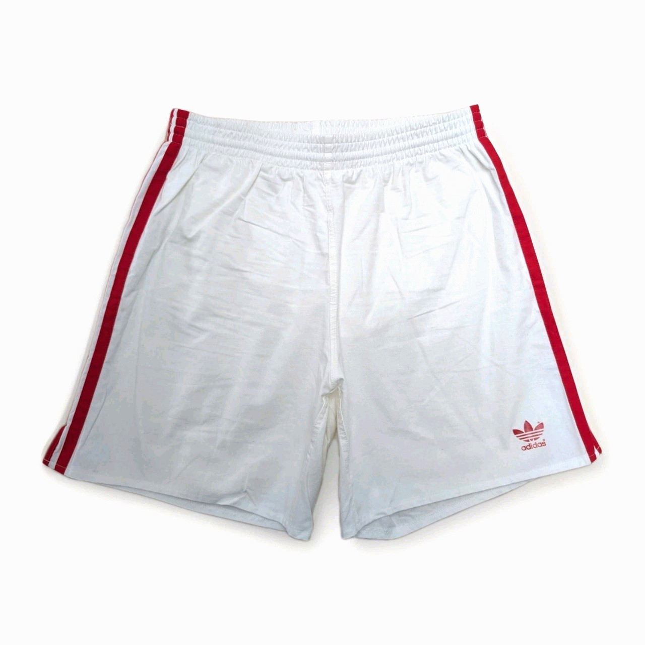 Adidas Cotton Shorts D6 Football Gym Pants Vintage Retro White Sports Running Gym