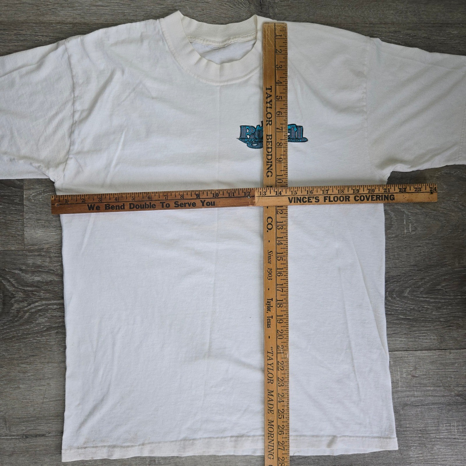 VTG UFO Area 51 T-Shirt Alien Mens XL Roswell Weather Balloon Company White Tee