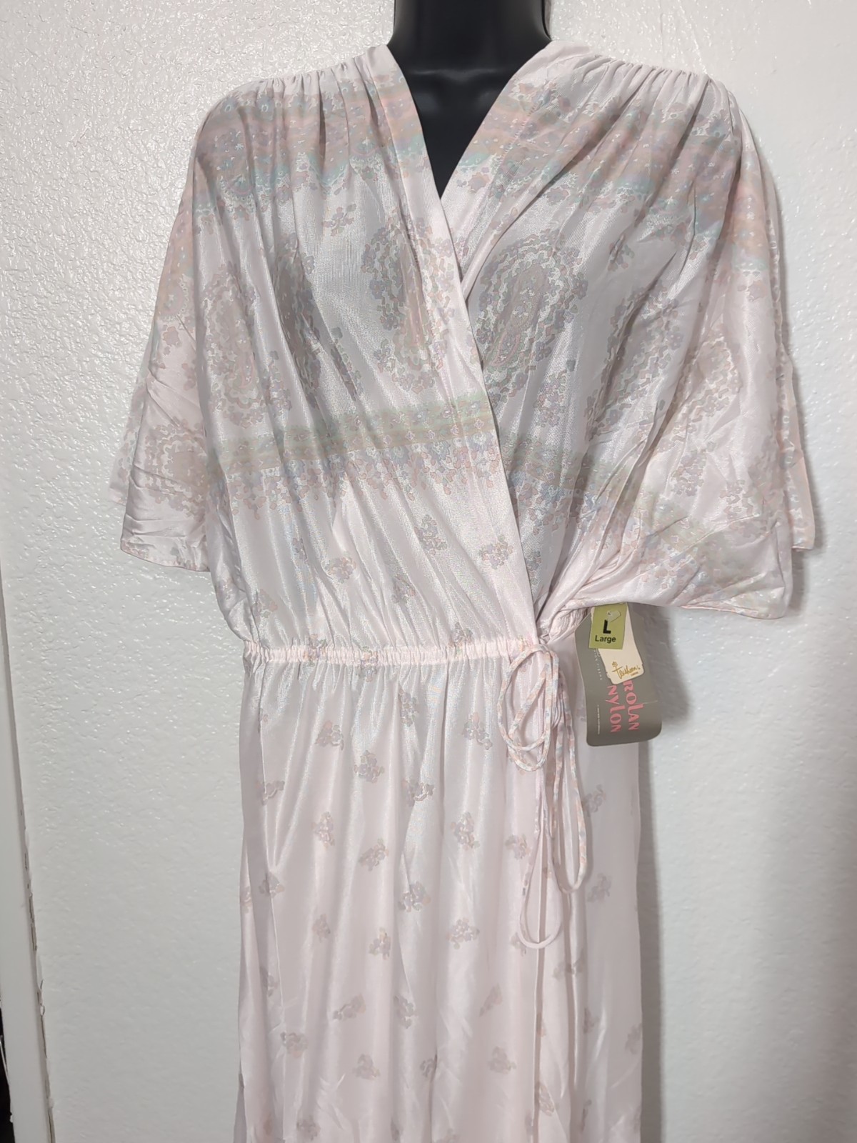Texsheen Lingerie Robe Russell Newman Nylon Size Large New With Tags Vintage