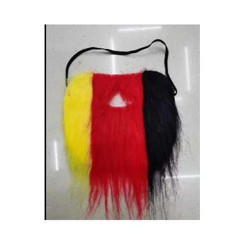 World Cup Fan Kit 3PCS Set Synthetic Wig, Beard Mustache, scarf