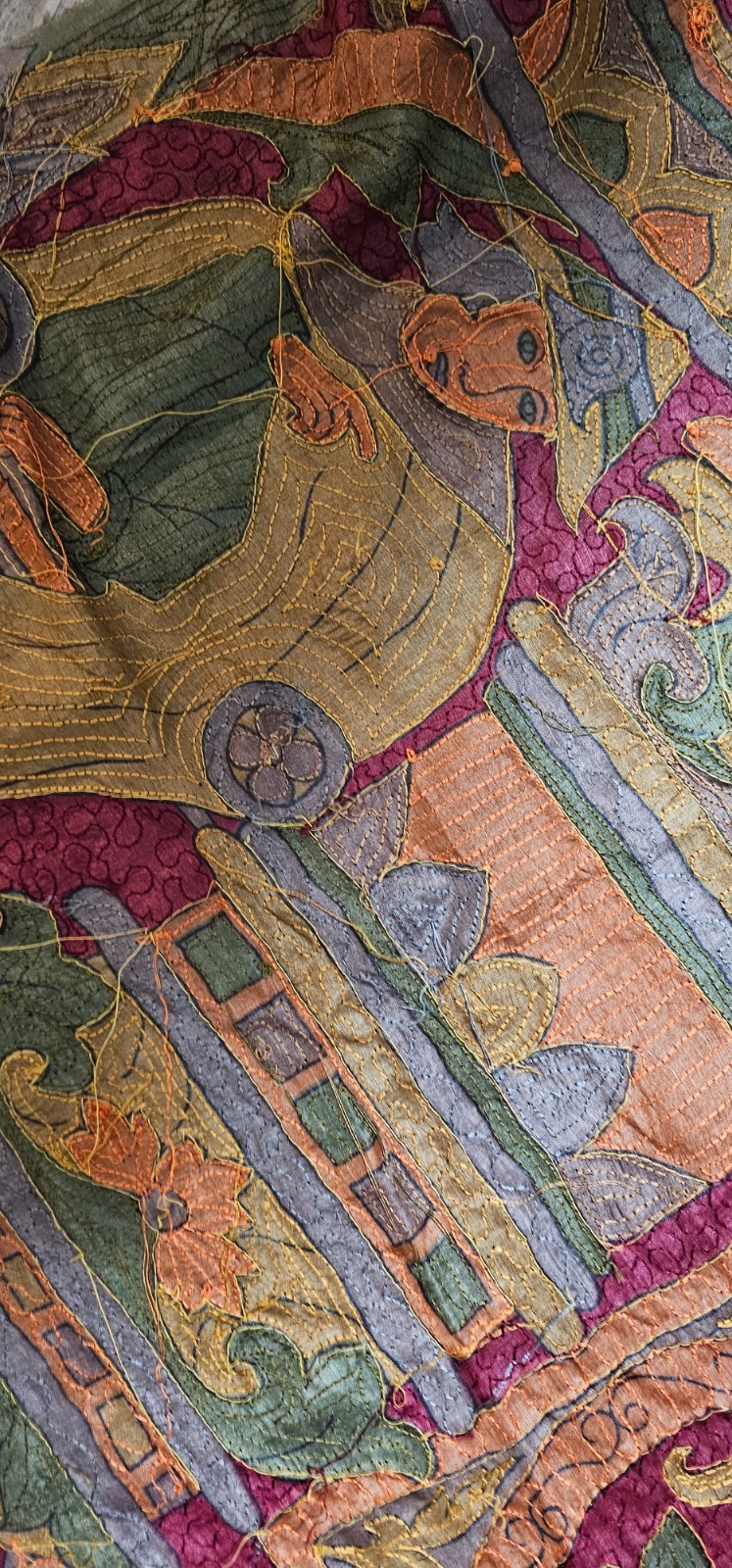 Vintage Hand-Embroidered Saree