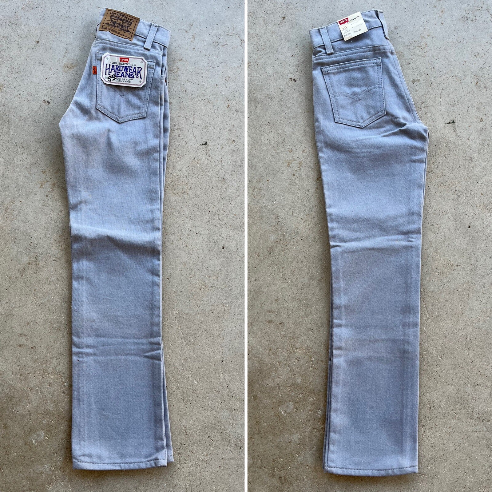 NWT 80s VTG Orange Tab LEVIS Double Knee Hardware Jeans 10 Regular Deadstock