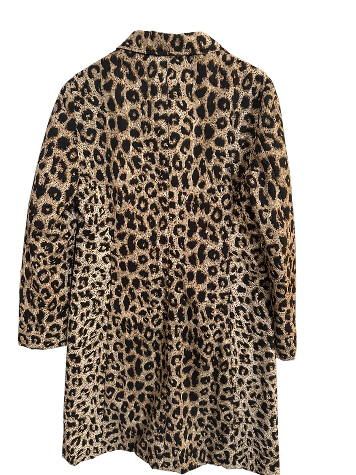 Moschino Cheap and Chic Leopard Coat Vintage IT 44 Textured Jacket AU 12