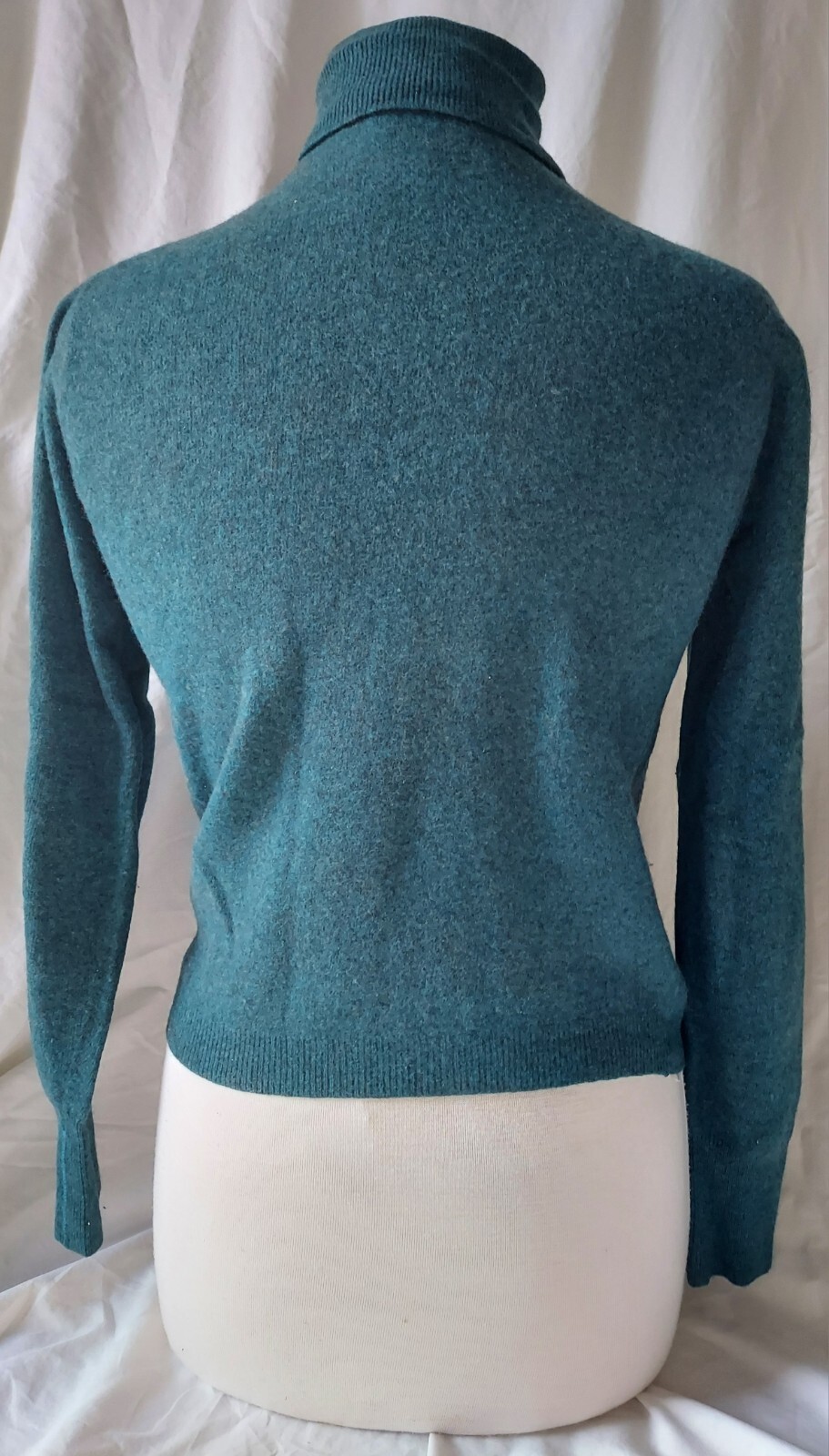 ROYAL Vintage Hunter Green Turtleneck Women’s Lambswool Sweater Sz Small /Medium