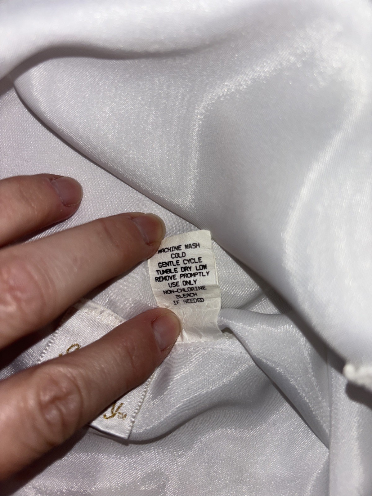 Vintage Gilligan & O’Malley Satin Lace Slip Nightgown White Large 90s Y2K Bridal