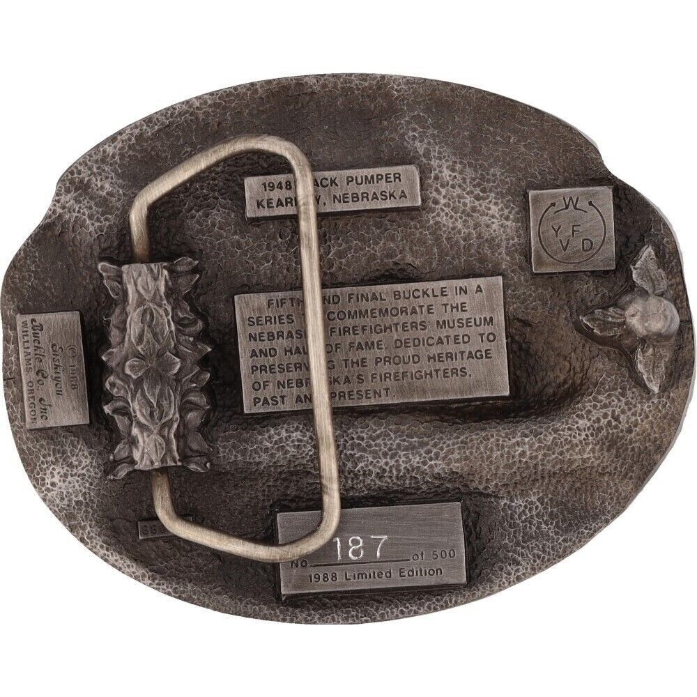 New Nebraska Firefighters Museum Kearney Hall Fame NEFFM NOS Vintage Belt Buckle