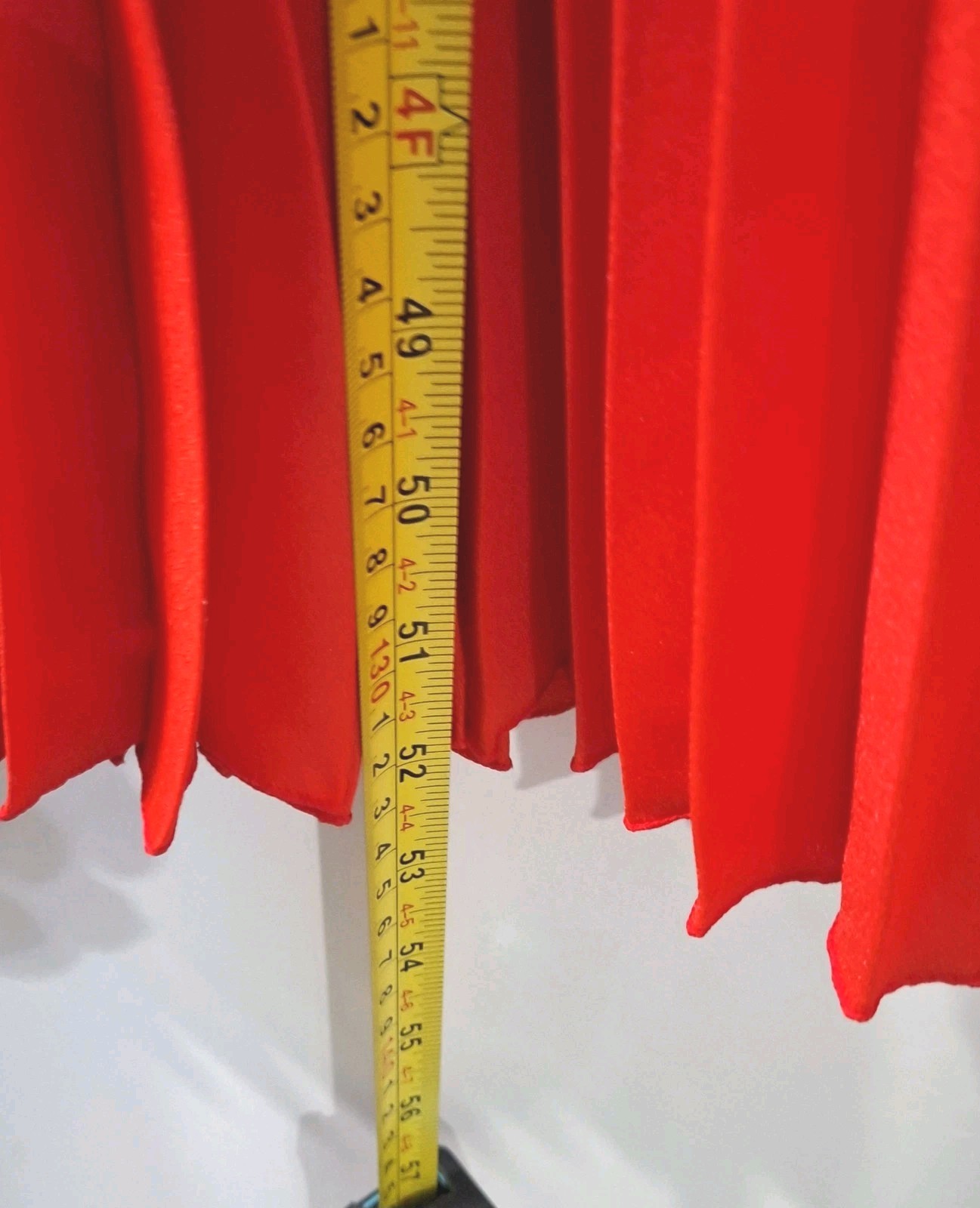 Vintage Anson 60s Cocktail Hostess Dress Sz Small Red Pleated Empire Waist Party