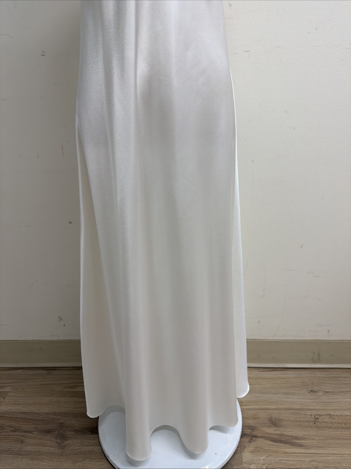 Christian Dior Vtg Maxi Nightgown Satin Slip Dress Small & Robe Small Ivory