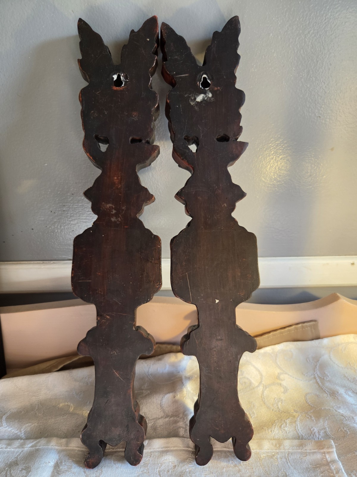 Vintage Elephant Wood Wall Hangers