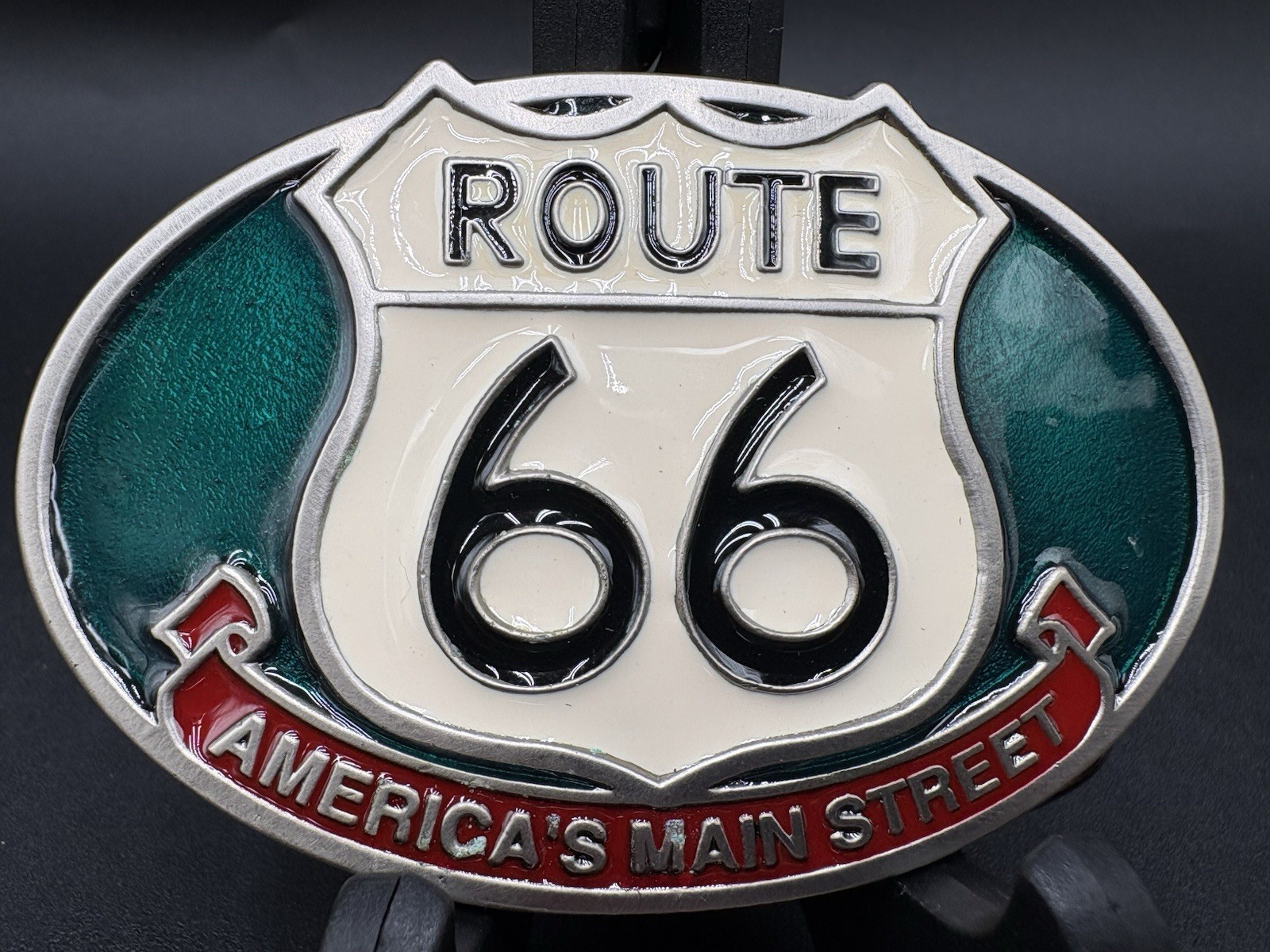 Vtg Route 66 Belt Buckle Buckles of America America’s Main Street USA US Seller