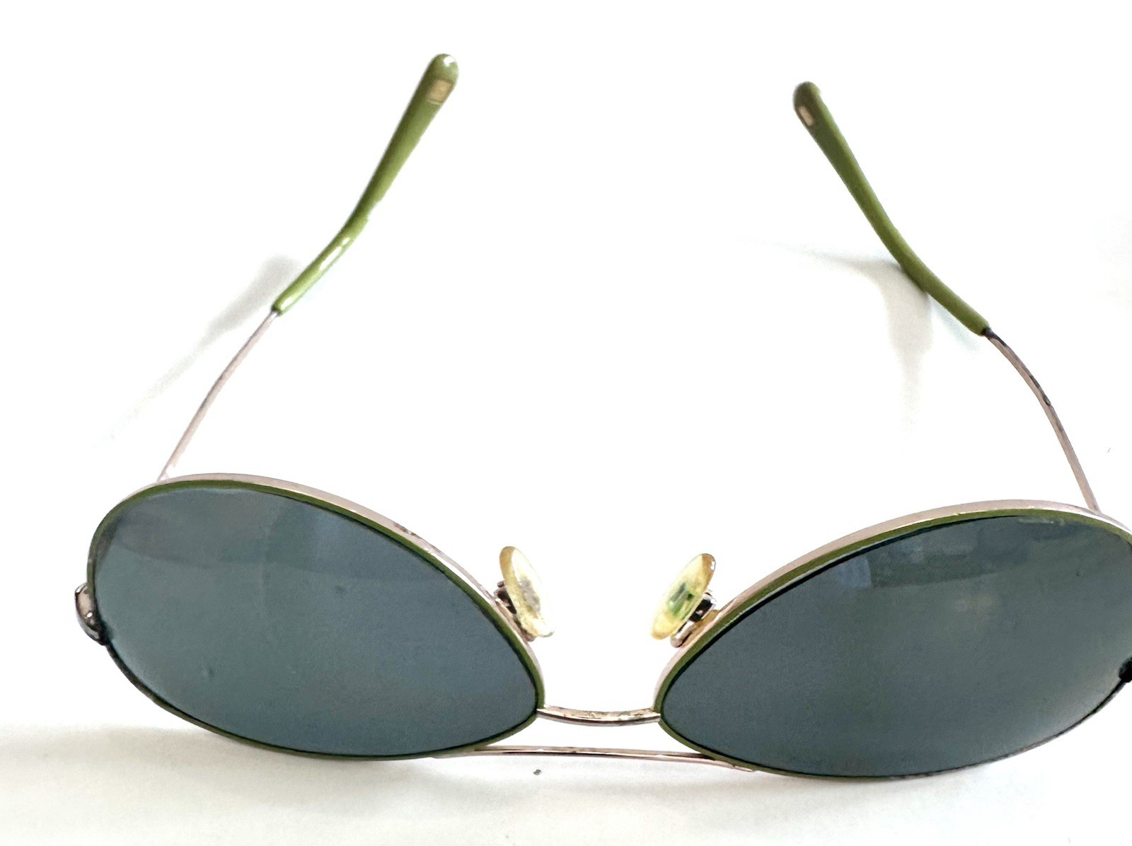 Nine West Pilot SWIC-712 Green Metal Frame Green Lens Sunglasses 60-15 145mm