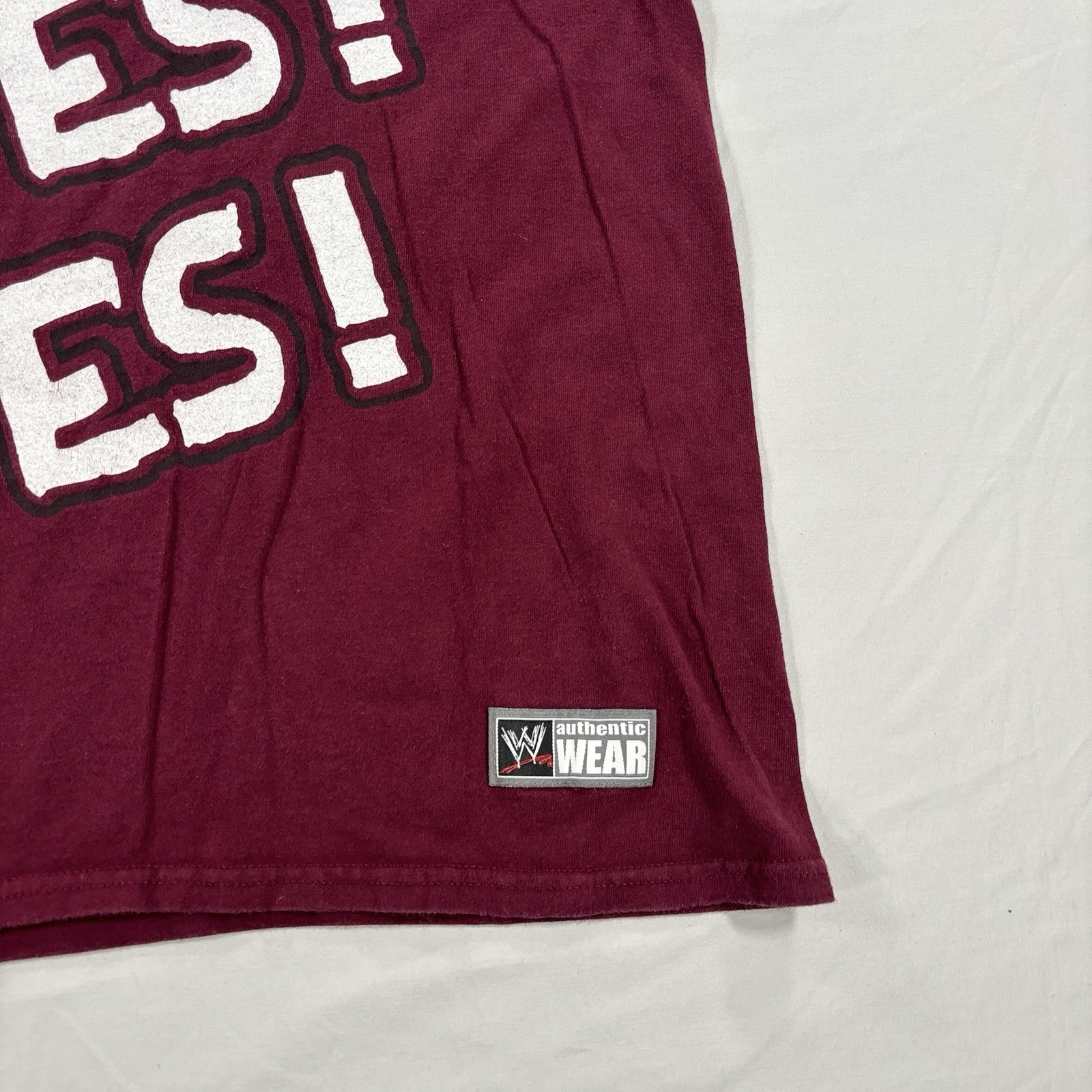 WWE Daniel Bryan Shirt Mens Medium Maroon Yes Yes Yes Graphic Tee