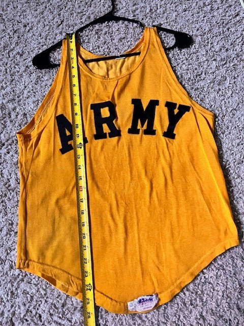 Vintage 60s Durene Army Gold Stiched Jersey Great Condition S/M
