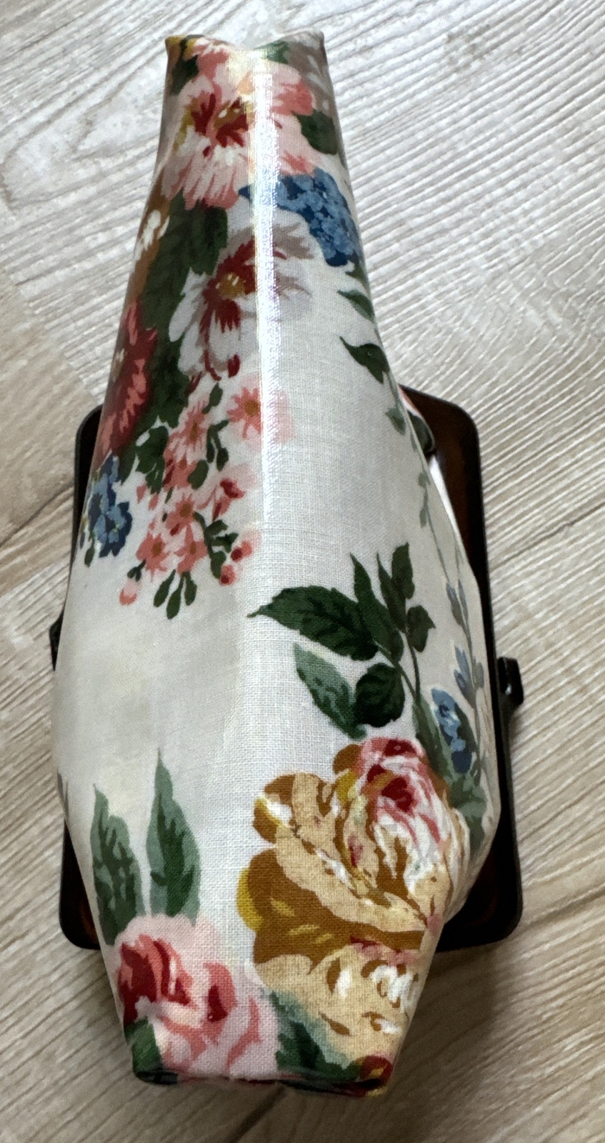 Baronet Italy Kiss Lock Floral Clutch Vintage