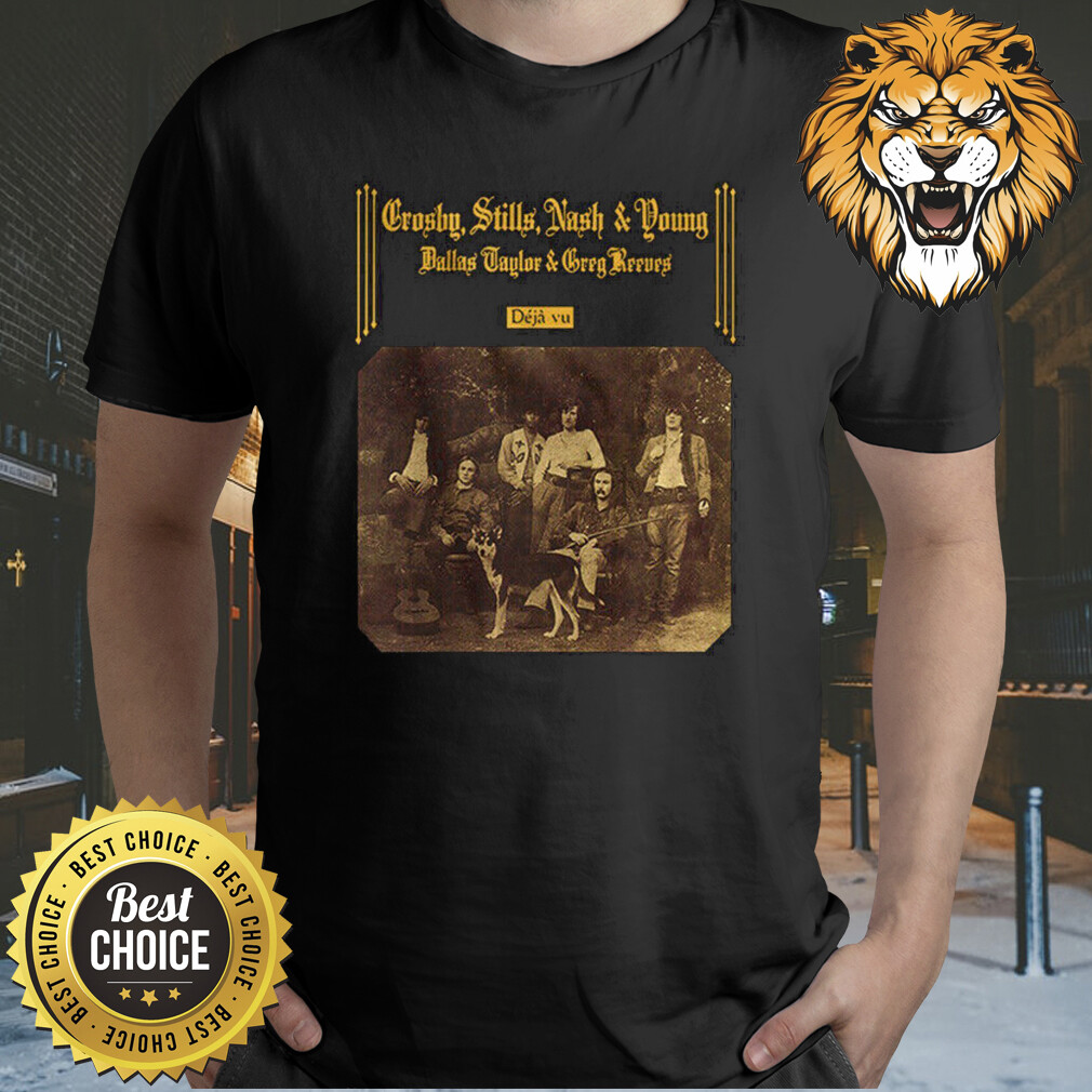 Crosby Stills Nash Young Men Black T-Shirt S-3XL Q5974