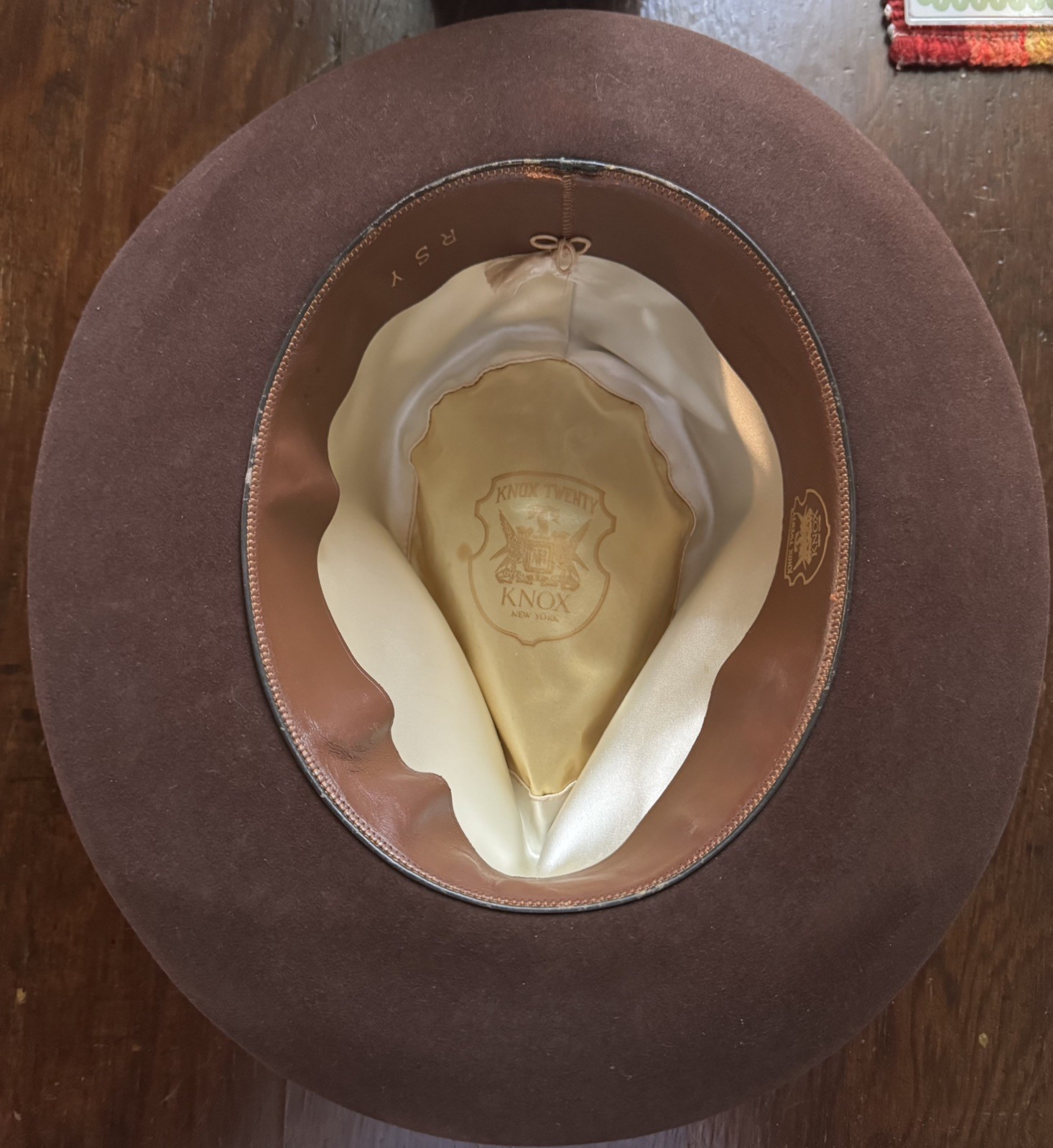 Vintage 40s Knox Twenty Fedora Rare Hat Size 7 3/8