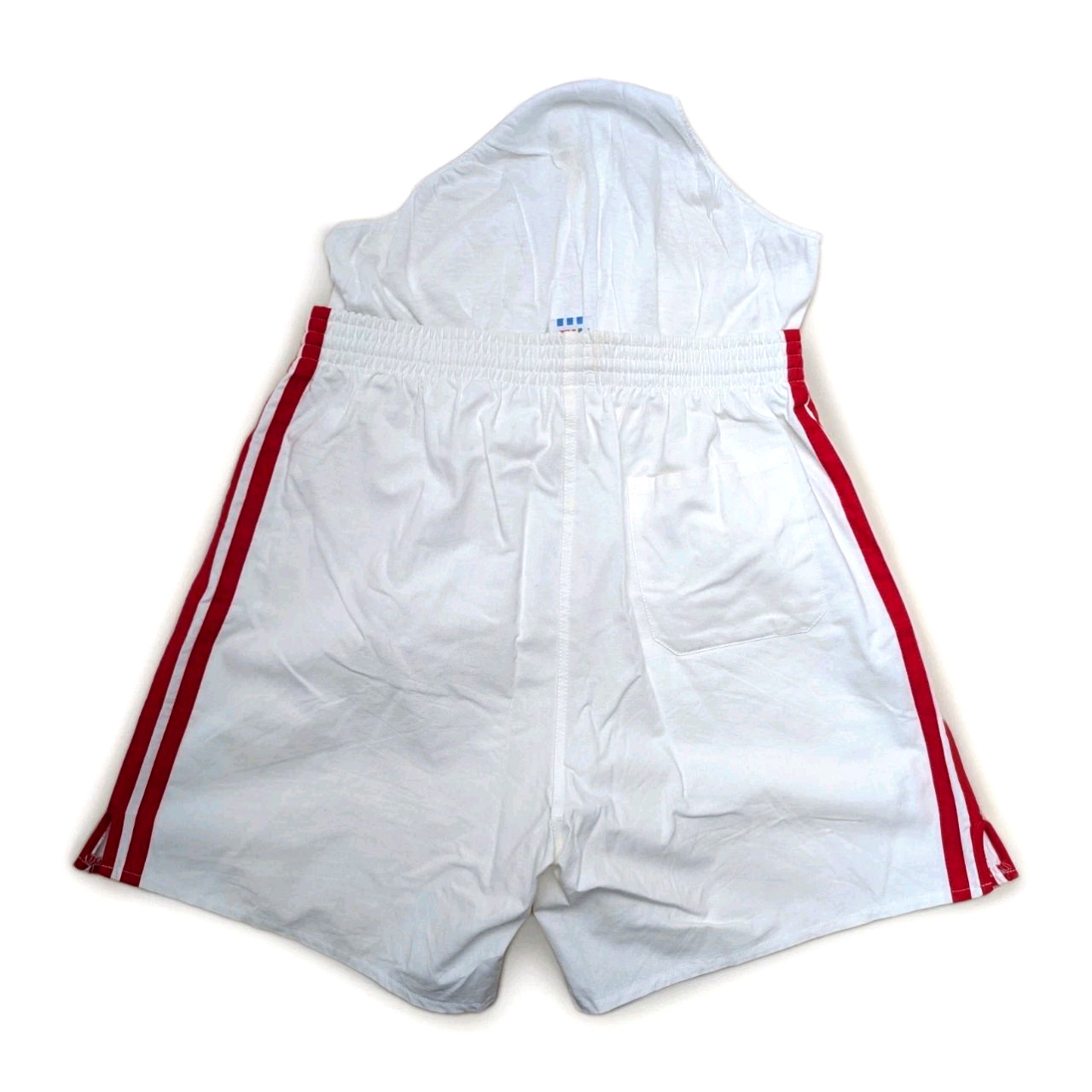 Adidas Cotton Shorts D6 Football Gym Pants Vintage Retro White Sports Running Gym