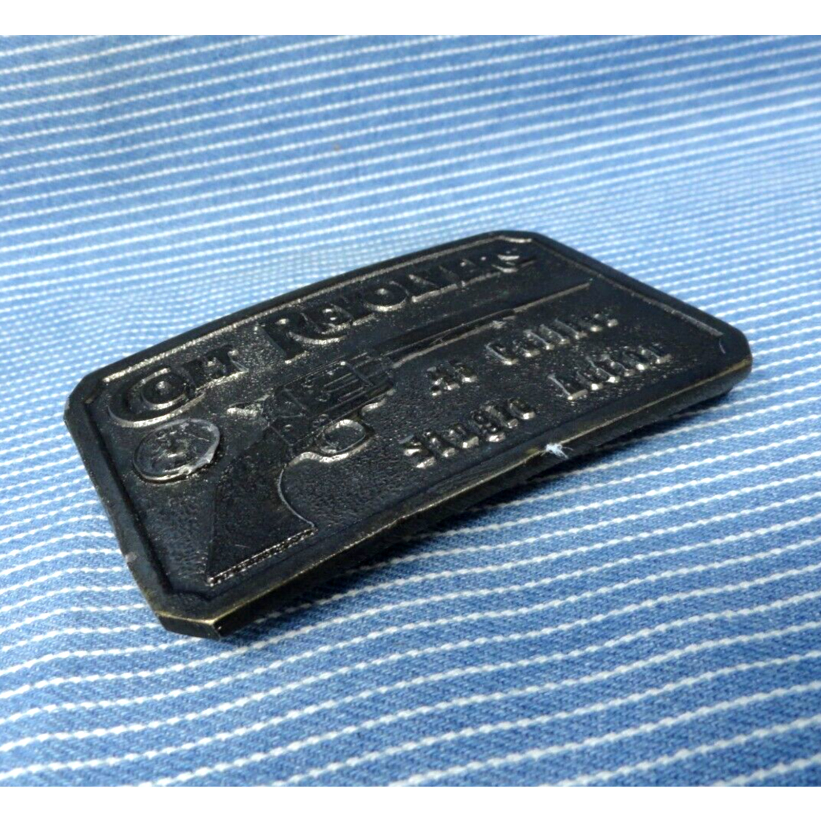 Colt Revolvers 45 Cal Promo Belt Buckle Artist James Lind Vtg 70s WSAW .BMW854