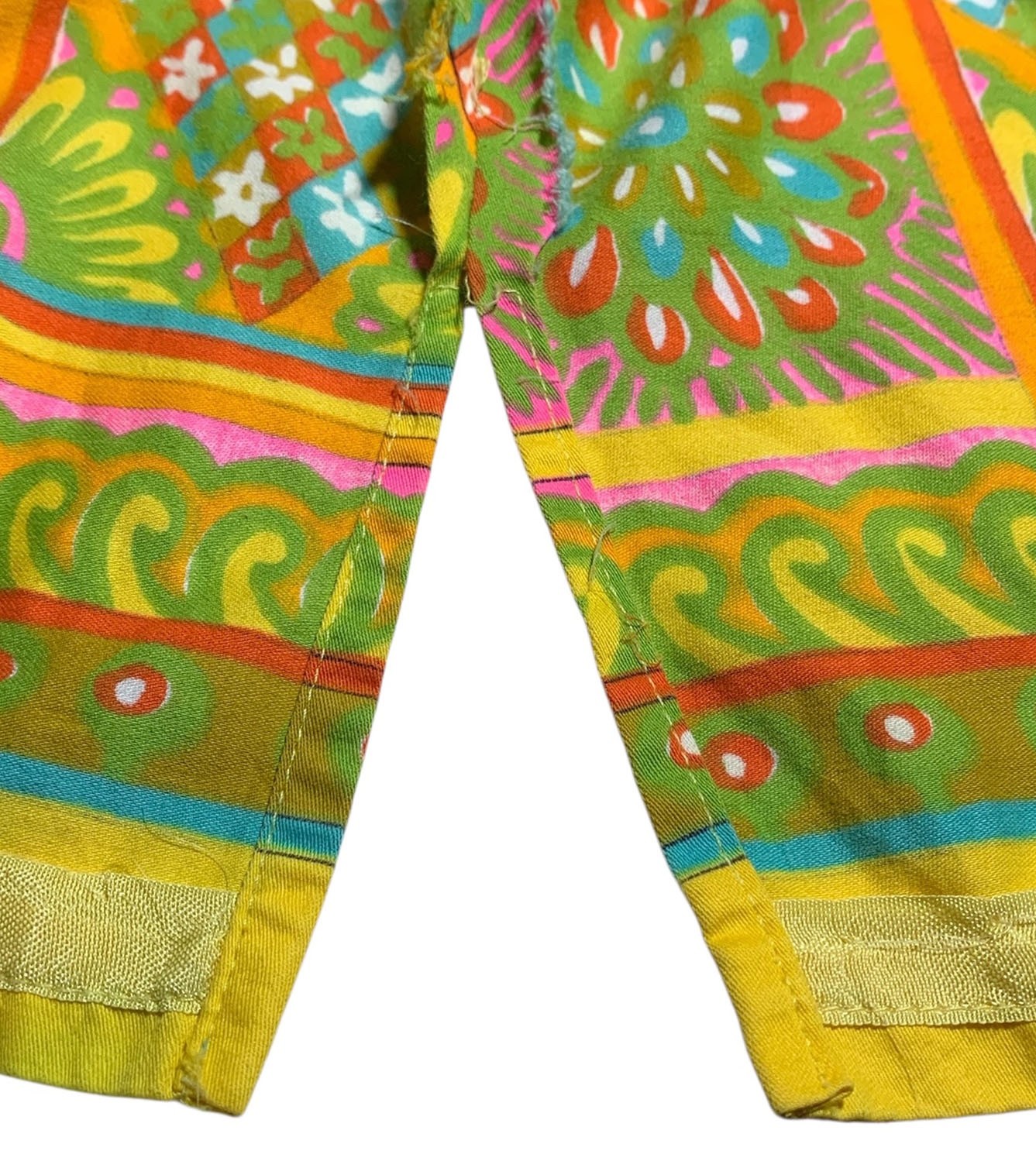 ALEX COLMAN Vintage 60s/70s Women’s Psychedelic Print Cotton Blouse Shirt – Sz L