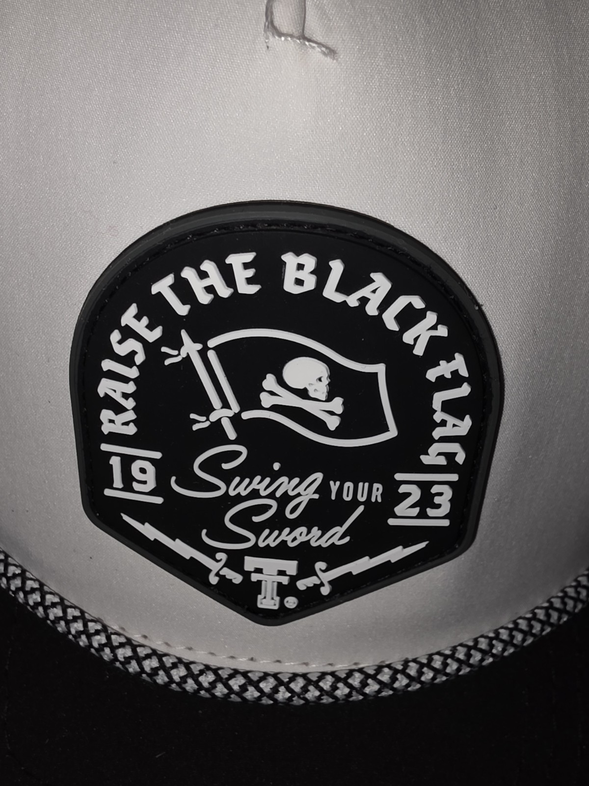 Texas Tech Dark Horse Leach Era “Raise The Flag PVC” White Sport SB Cap