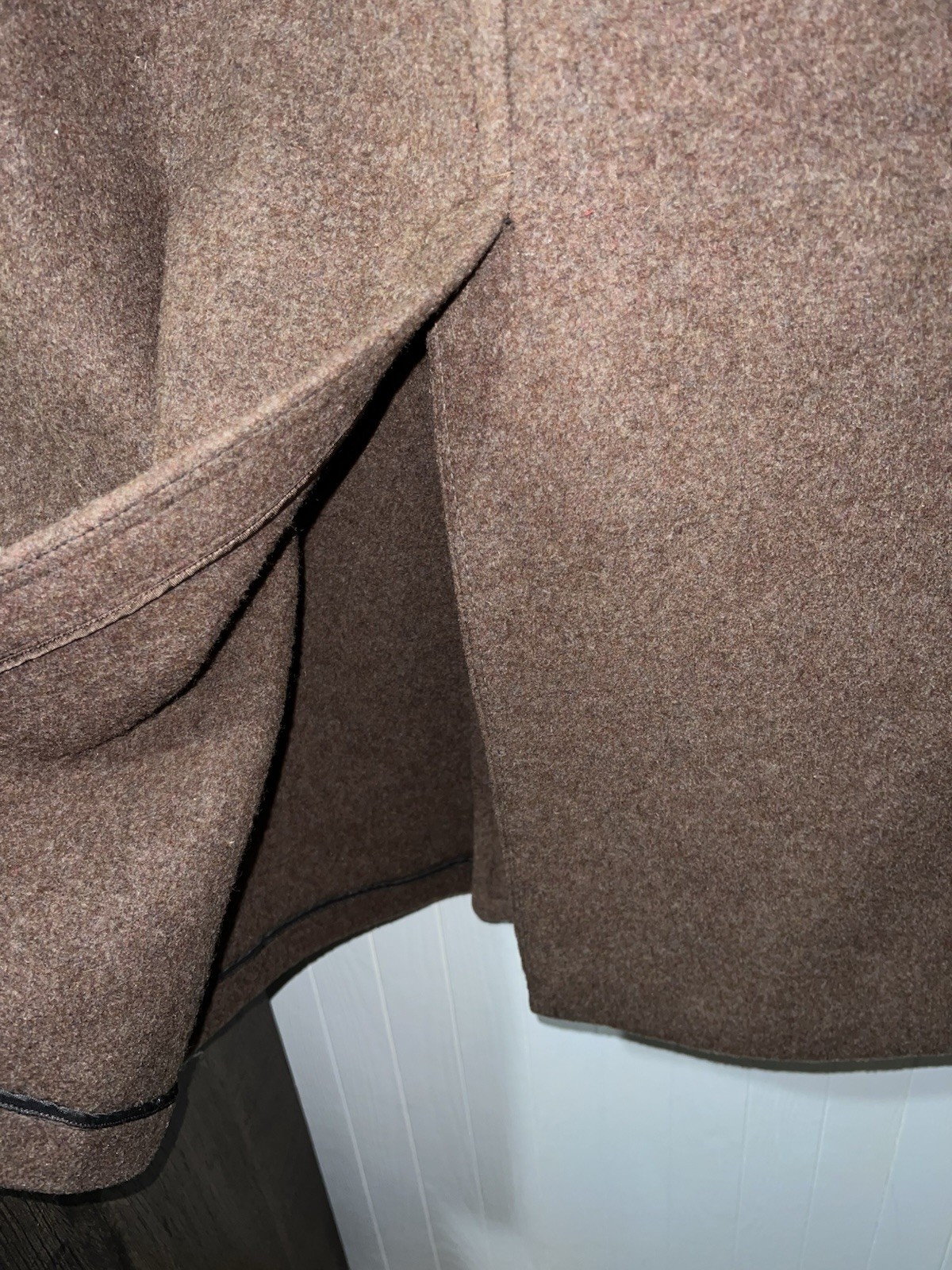 VINTAGE 1940’s HEAVY THICK WOOL SHERMANS CLOTHES OVER COAT JACKET WWII