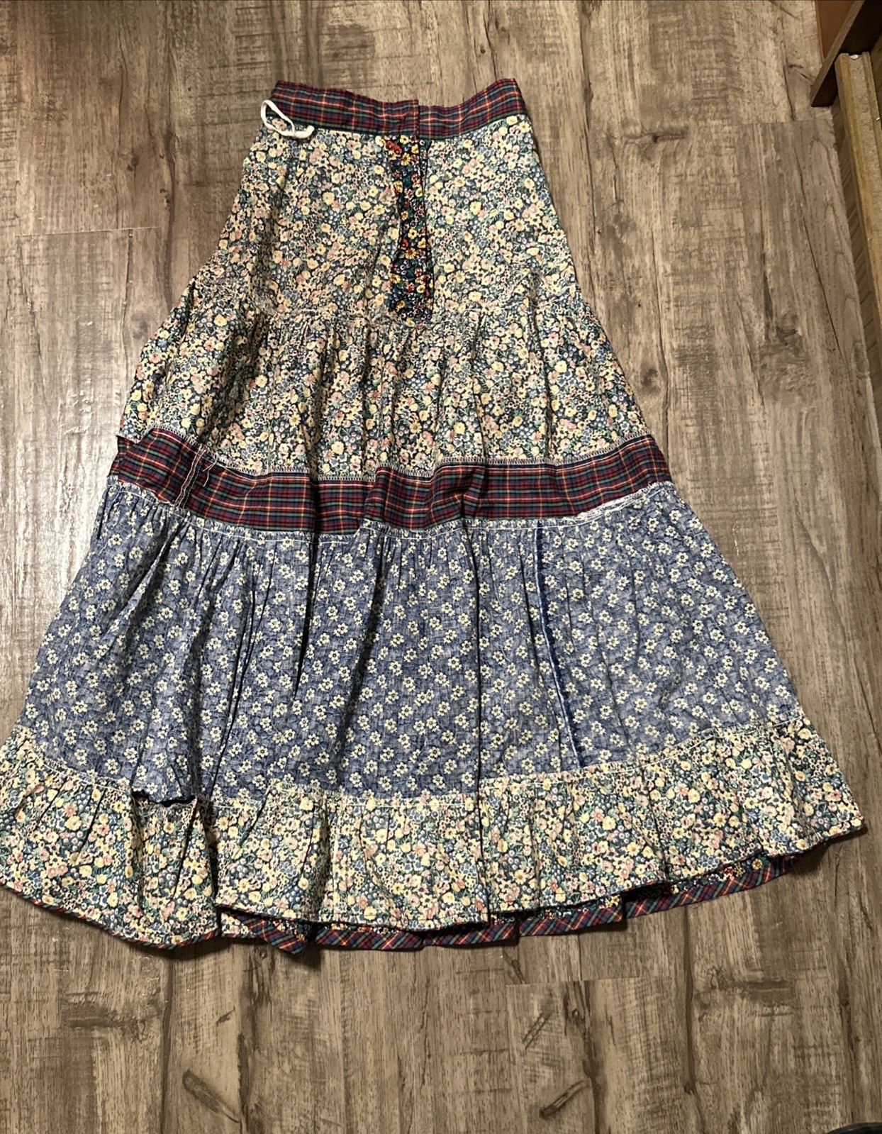 Vintage Gunne Sax Jessica’s Gunnies Tiered Prairie Skirt XXS 5 *Read Description
