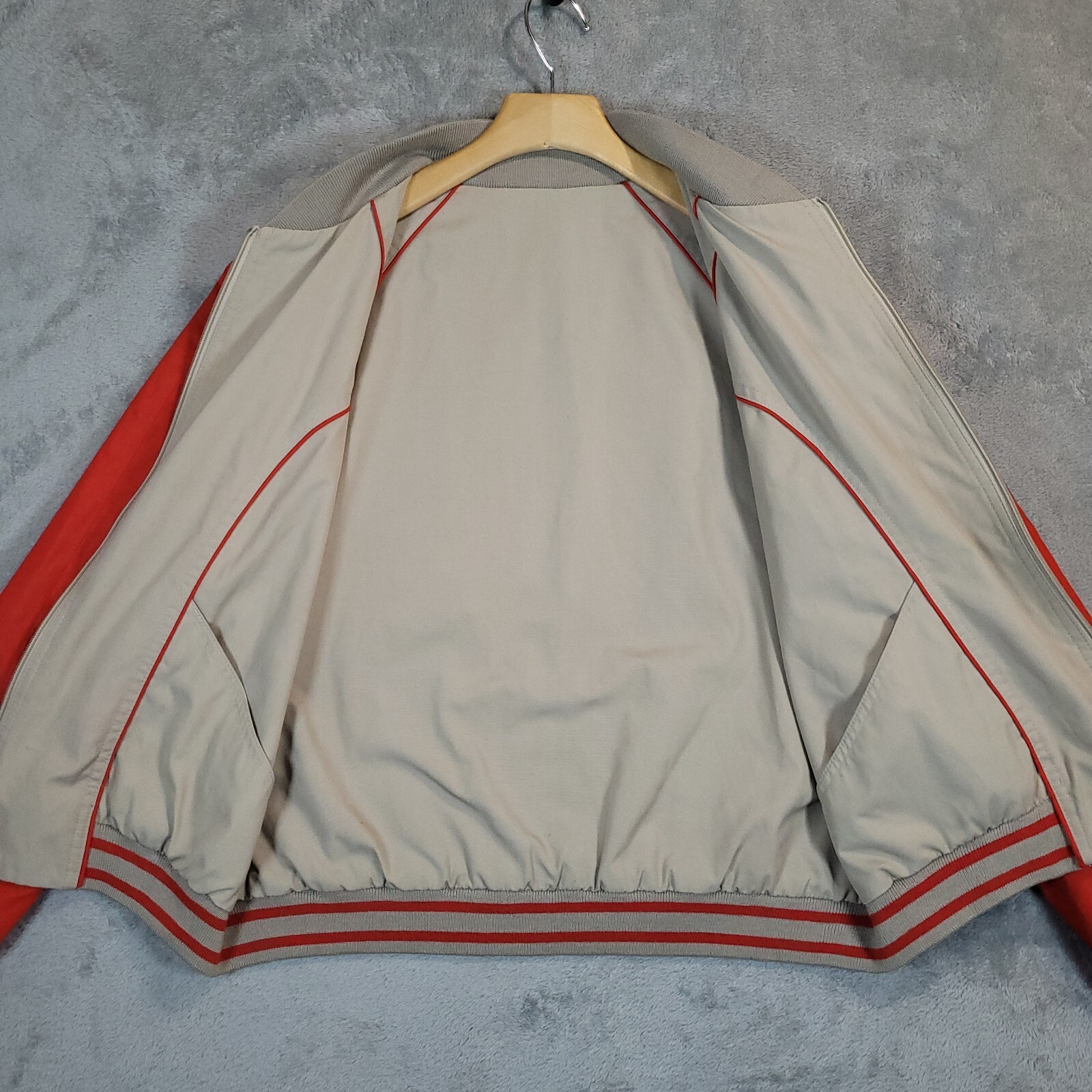 Vintage Nordrstrom Point Of View Jacket Womens Medium * Reversible Red & Beige