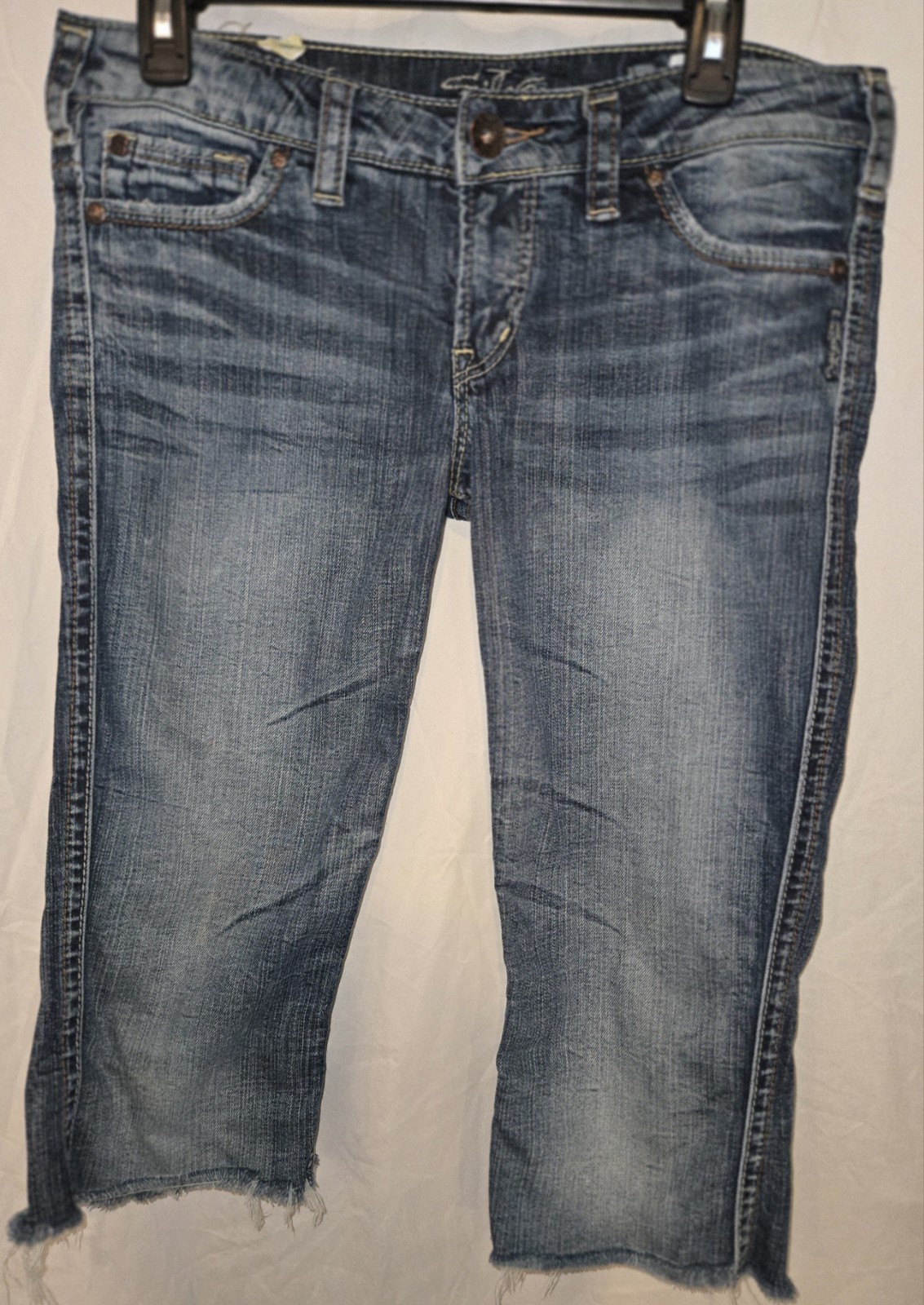 Silver Twisted Mid Capri Jeans Women’s Size W29/L33