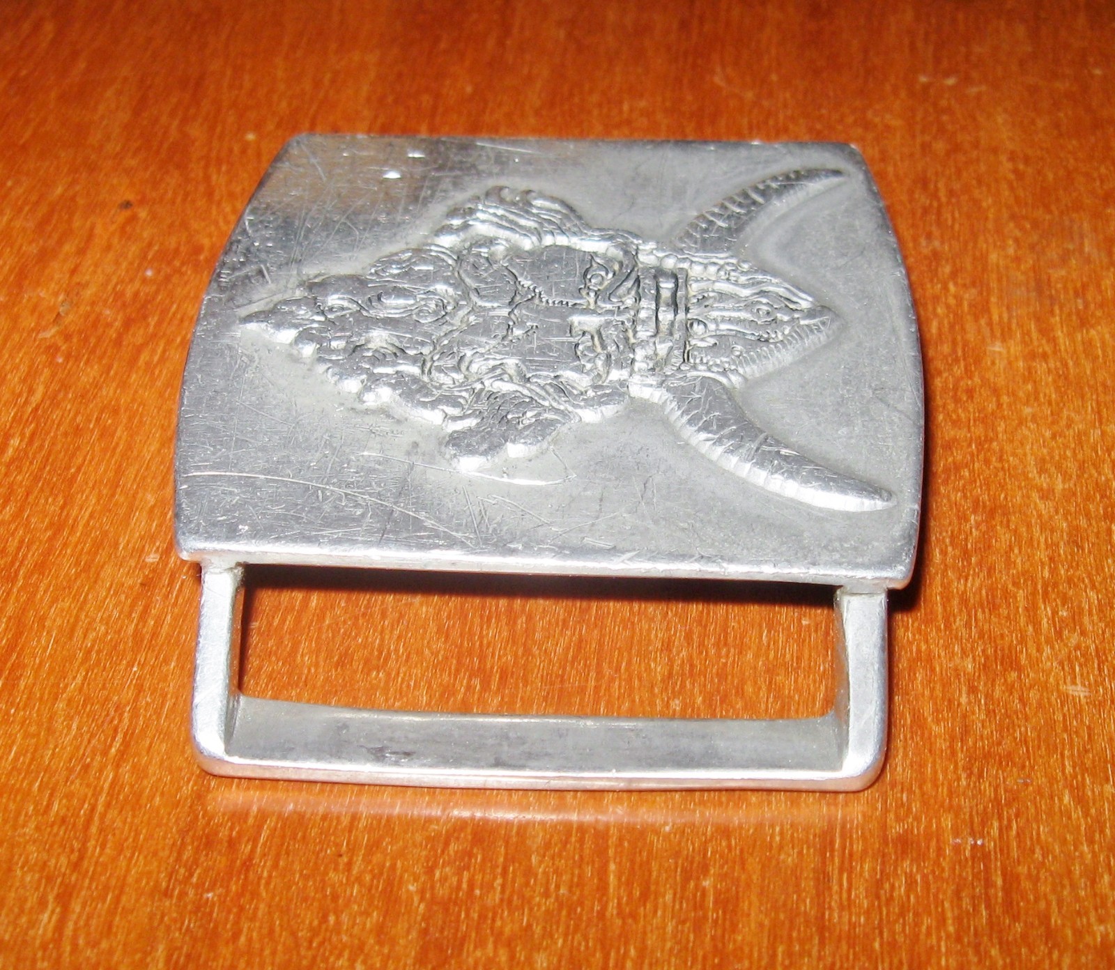 Vintage Viking Norse Warrior Pewter Belt Buckle John E McCann Wenham MA 2.75″